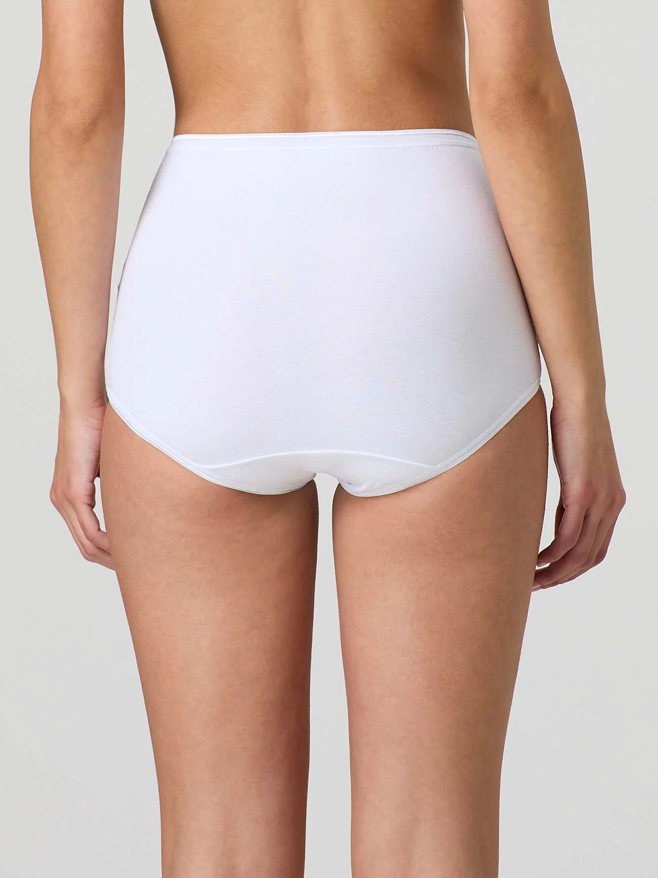 Culotte in cotone elasticizzato con pizzo frontale - Image 3