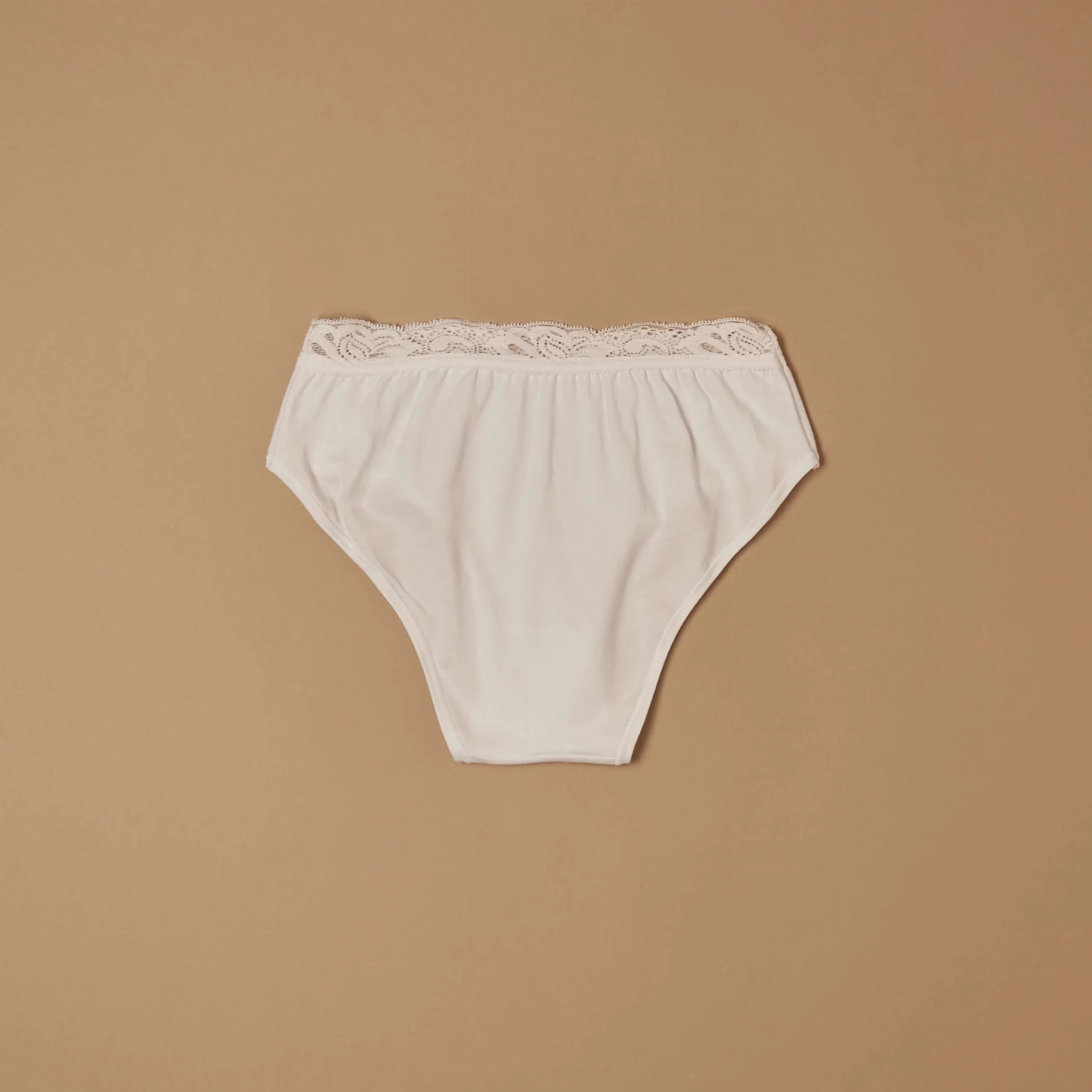 Slip in cotone elasticizzato con pizzo fascia superiore - Image 10