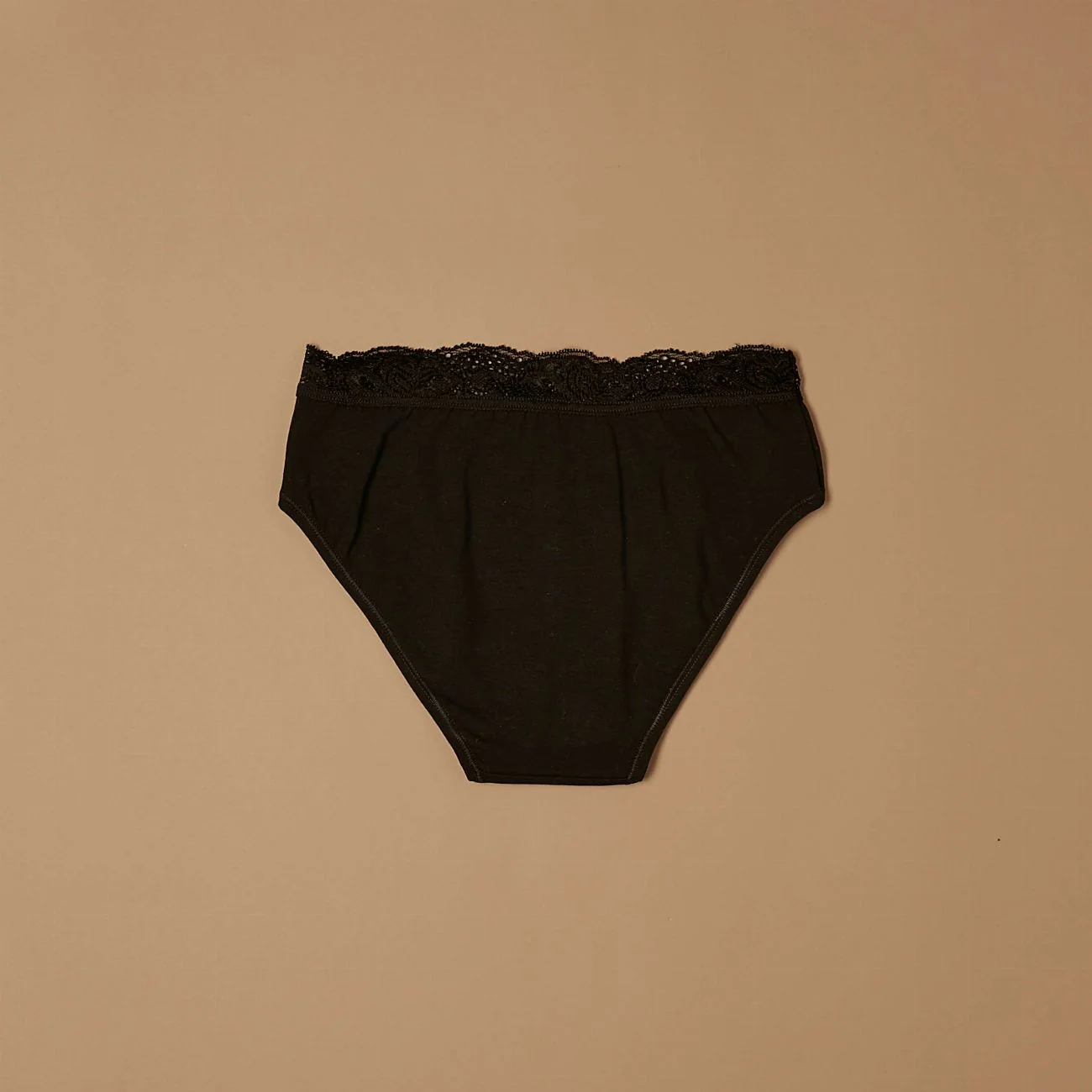 Slip in cotone elasticizzato con pizzo fascia superiore - Image 5