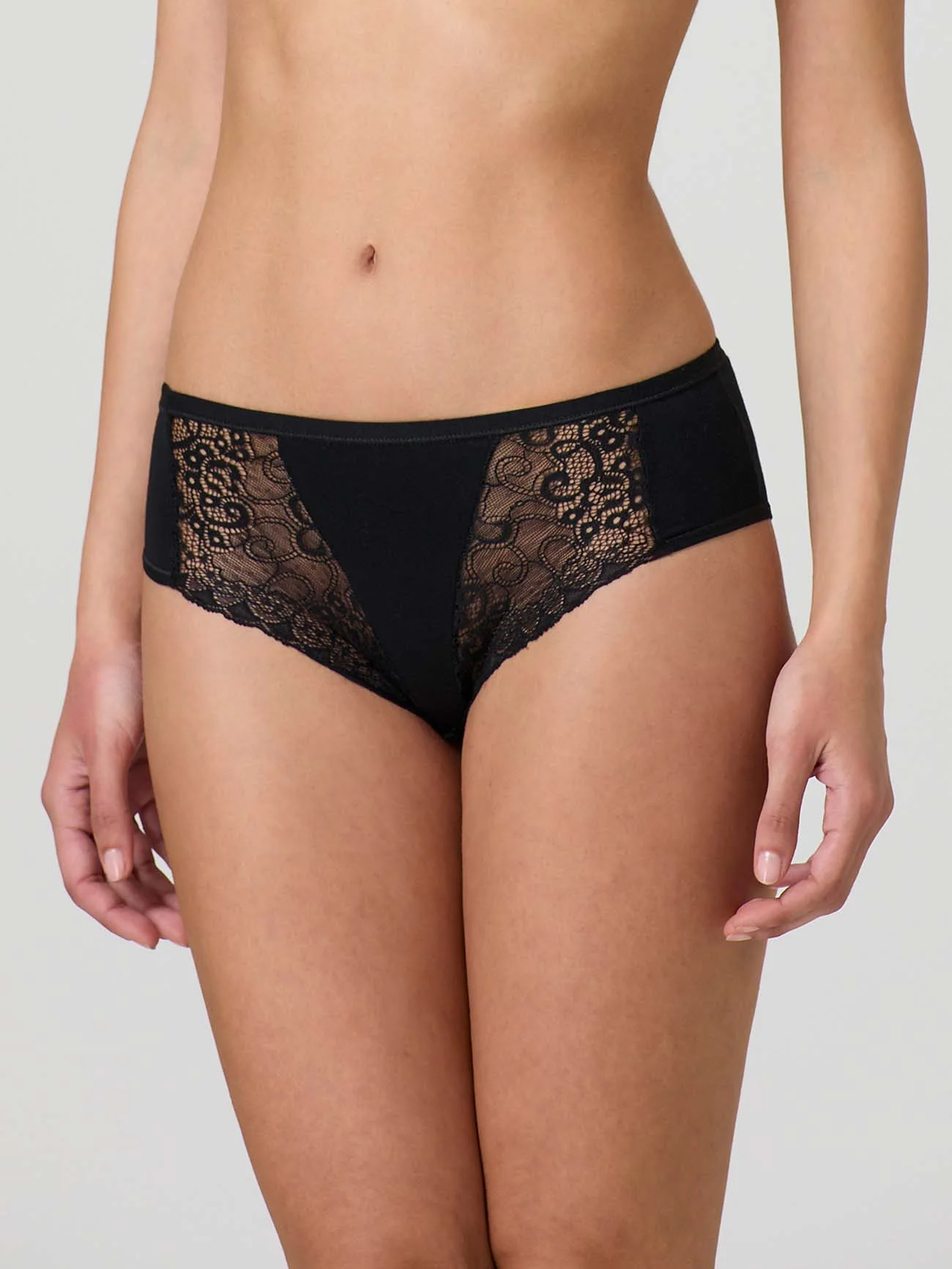 Midi in cotone elasticizzato con pizzo frontale - Image 7