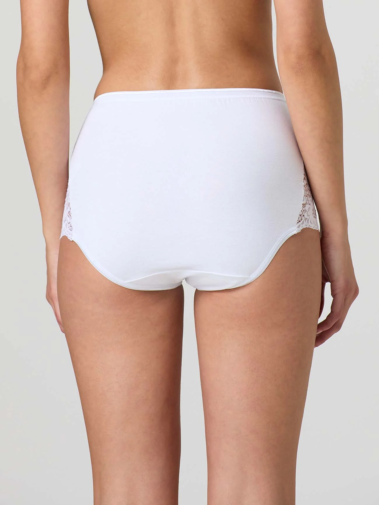 Culotte in cotone elasticizzato con pizzo laterale - Image 11