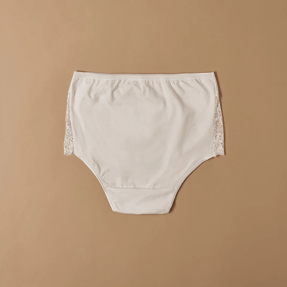 Culotte in cotone elasticizzato con pizzo laterale - Image 14