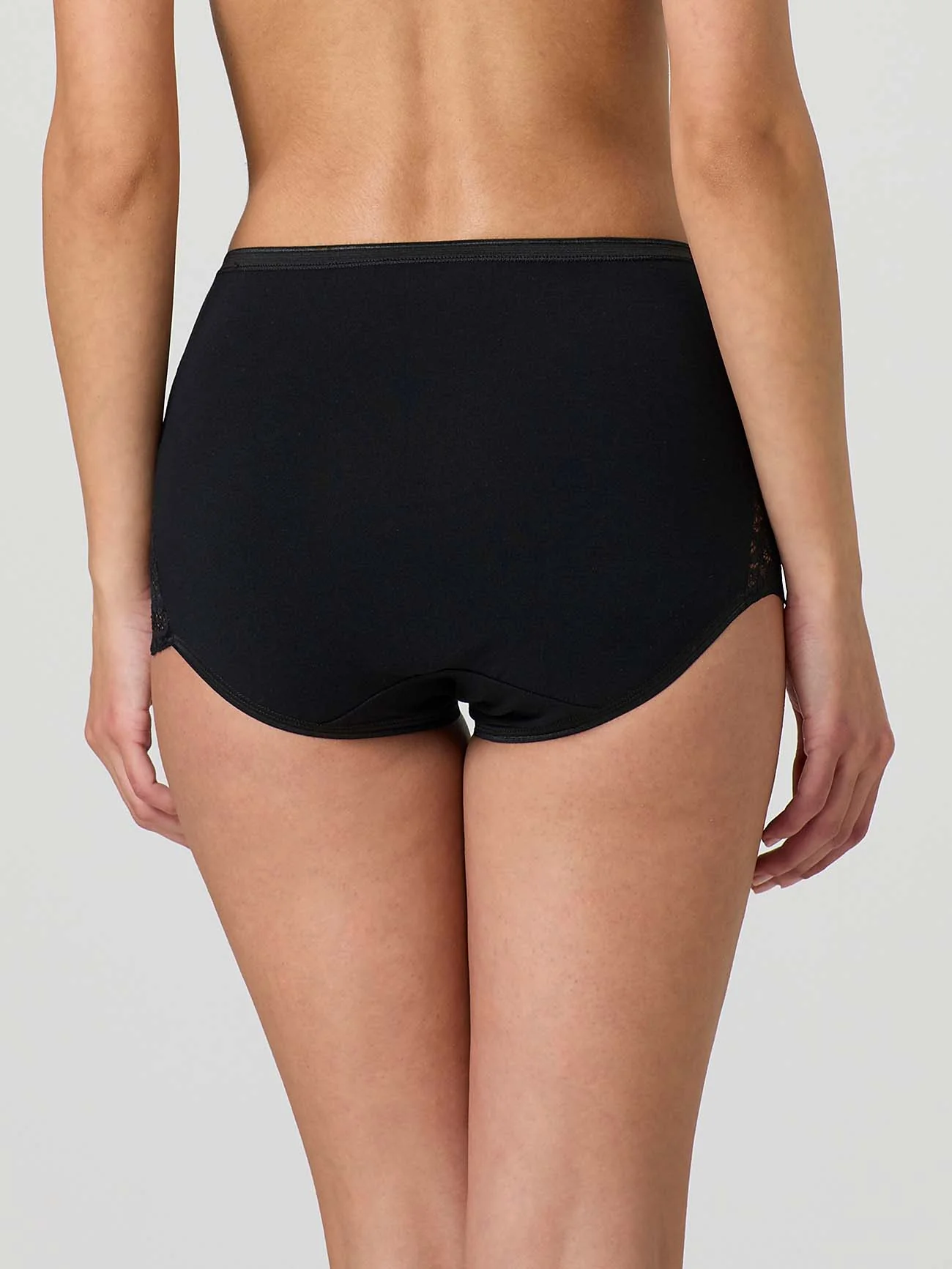 Culotte in cotone elasticizzato con pizzo laterale - Image 4