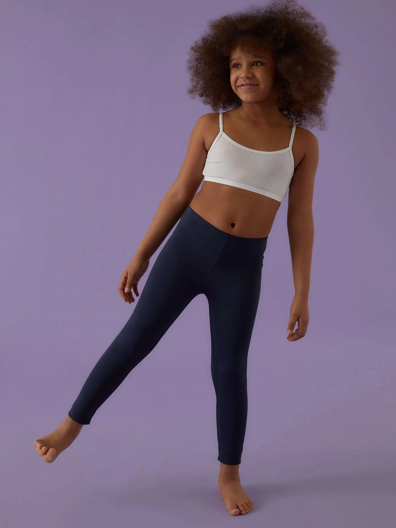 Leggings bimba lungo in fresco cotone - Image 11