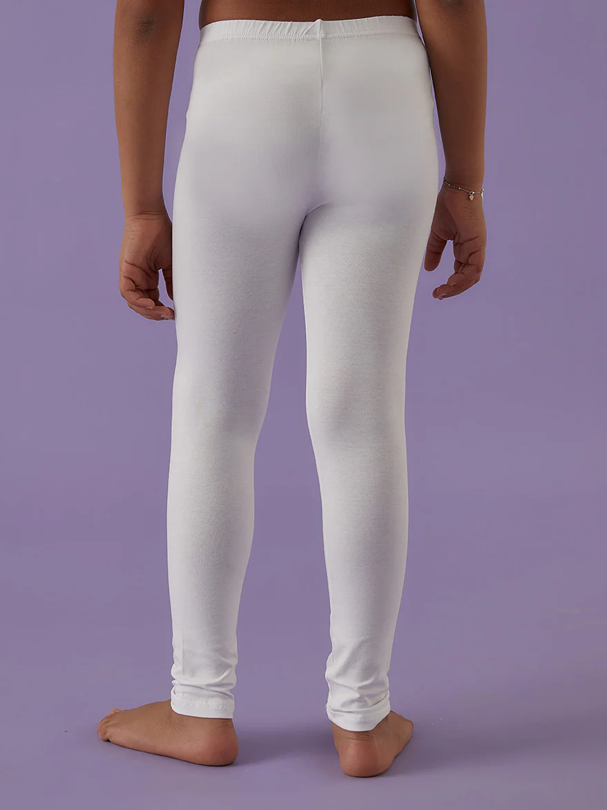 Leggings bimba lungo in fresco cotone - Image 3