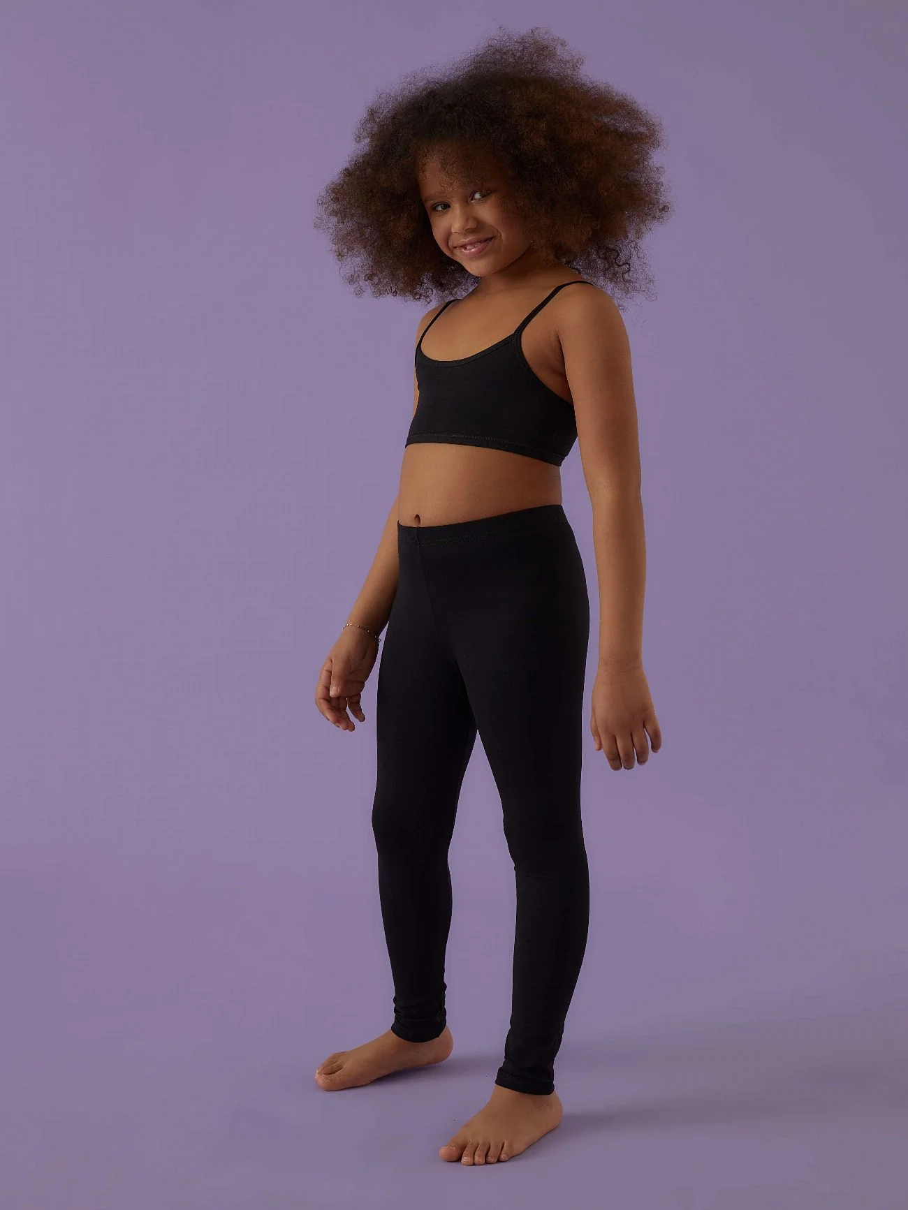Leggings bimba lungo in fresco cotone - Image 6