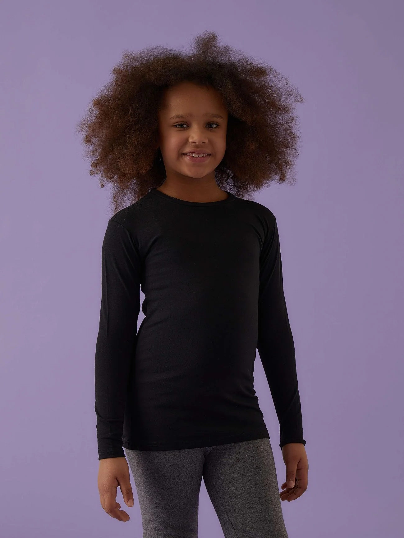 Maglia a girocollo bimba in cotone bielastico - Image 12