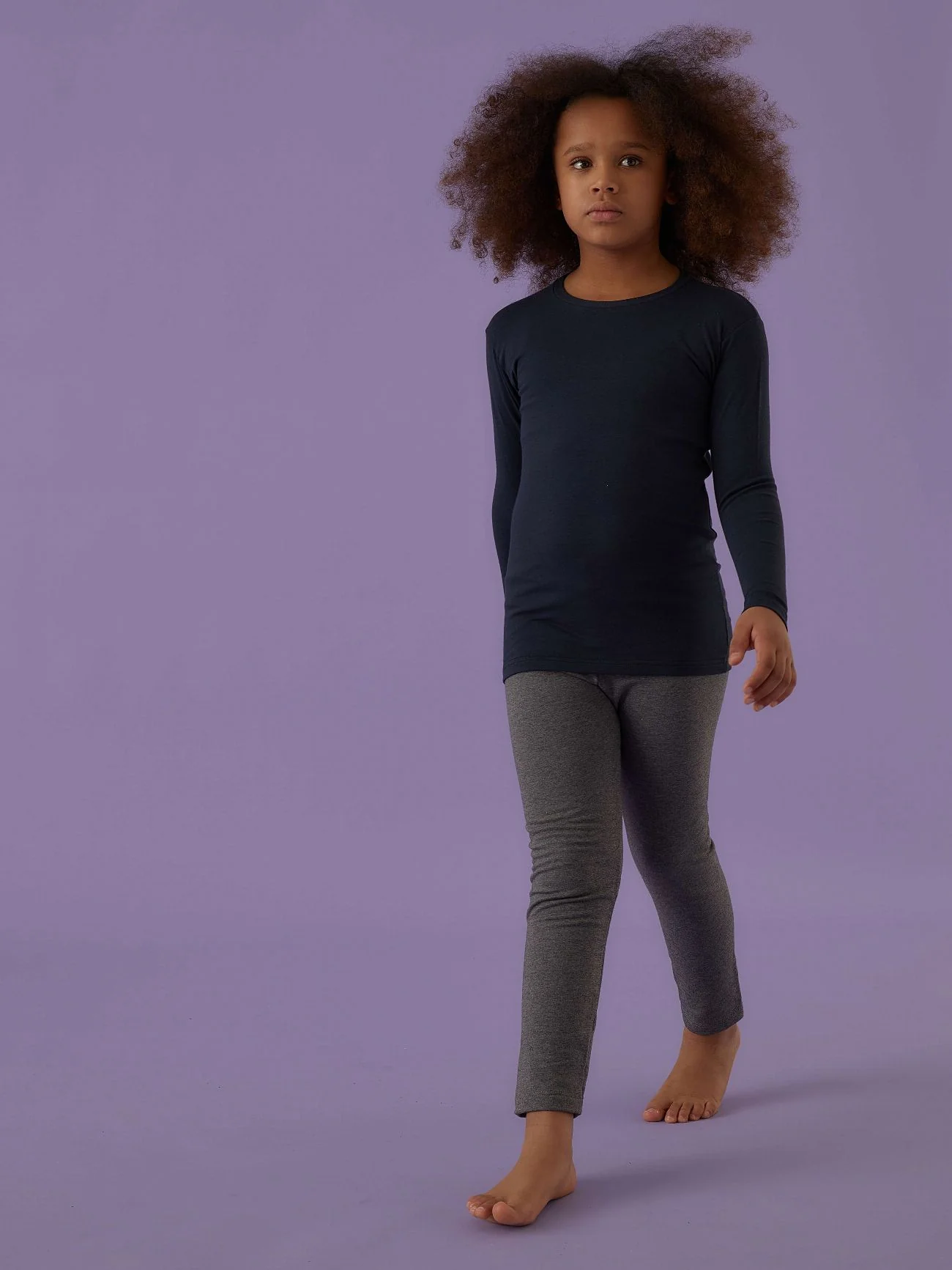 Maglia a girocollo bimba in cotone bielastico - Image 16