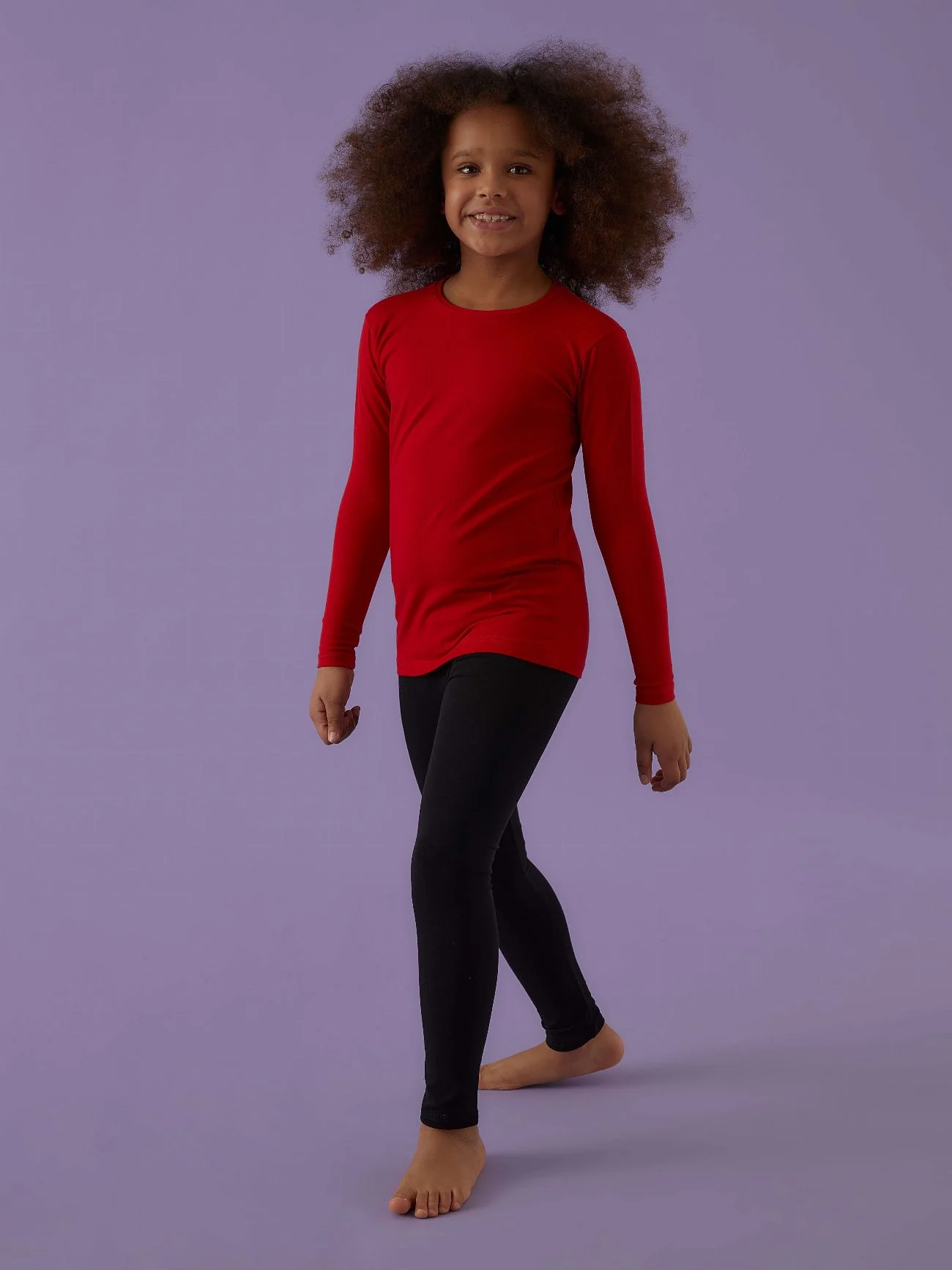Maglia a girocollo bimba in cotone bielastico - Image 21