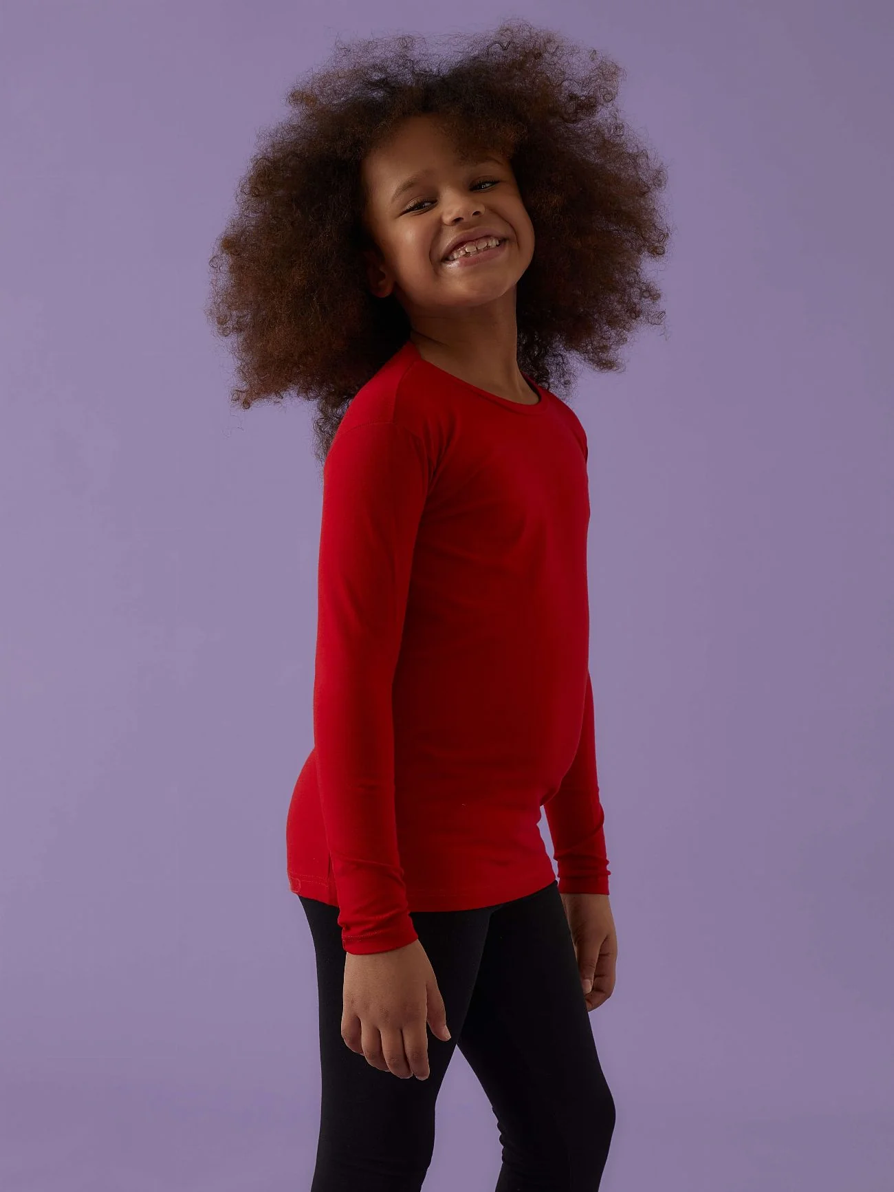Maglia a girocollo bimba in cotone bielastico - Image 22