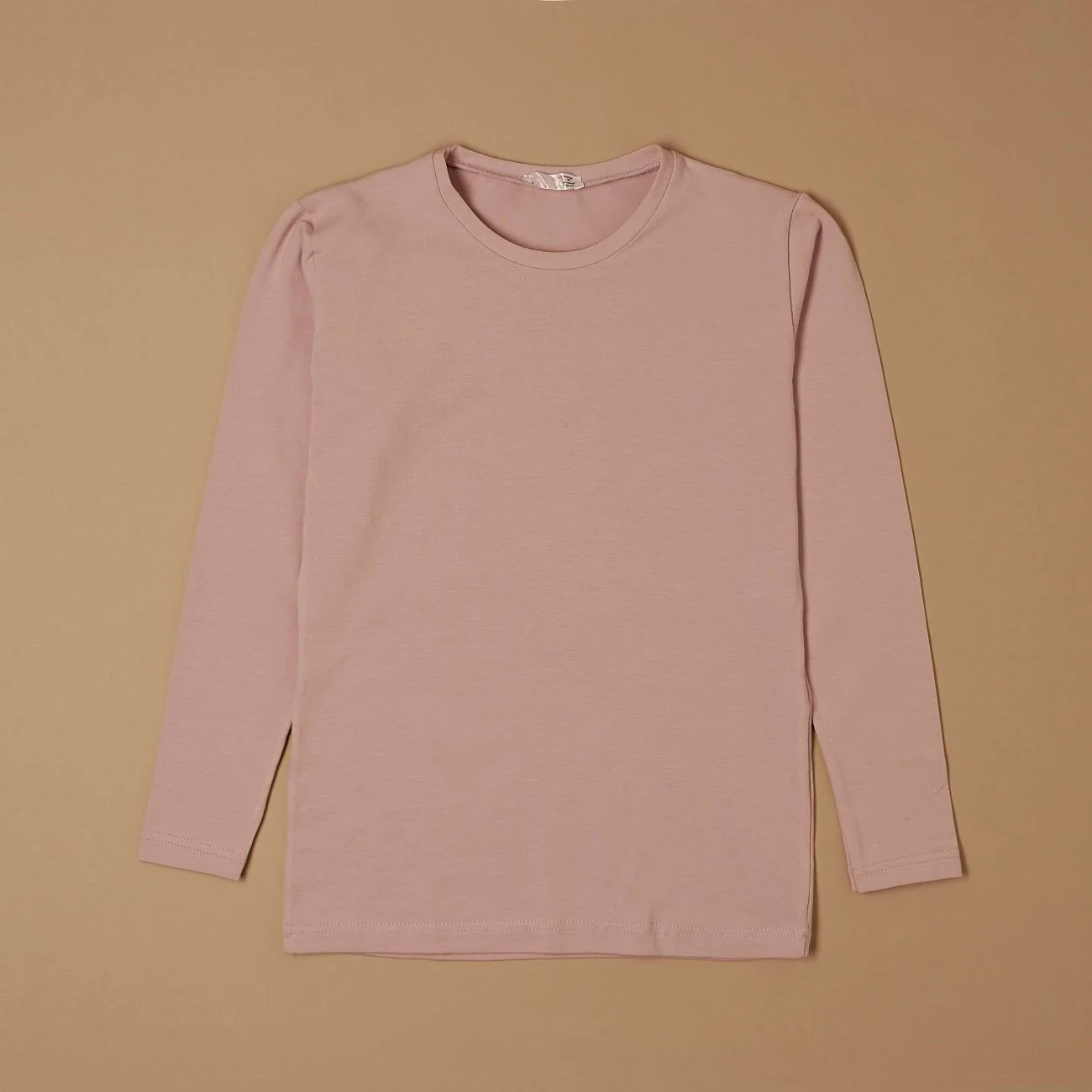 Maglia a girocollo bimba in cotone bielastico - Image 4