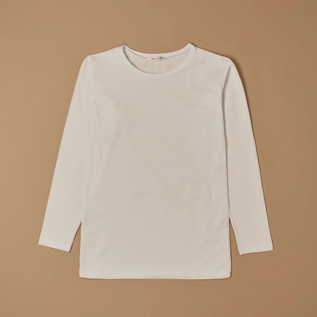 Maglia a girocollo bimba in cotone bielastico - Image 9
