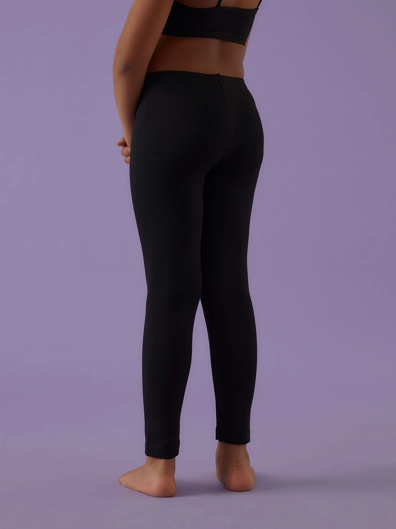 Leggings bimba lungo in caldo cotone - Image 3
