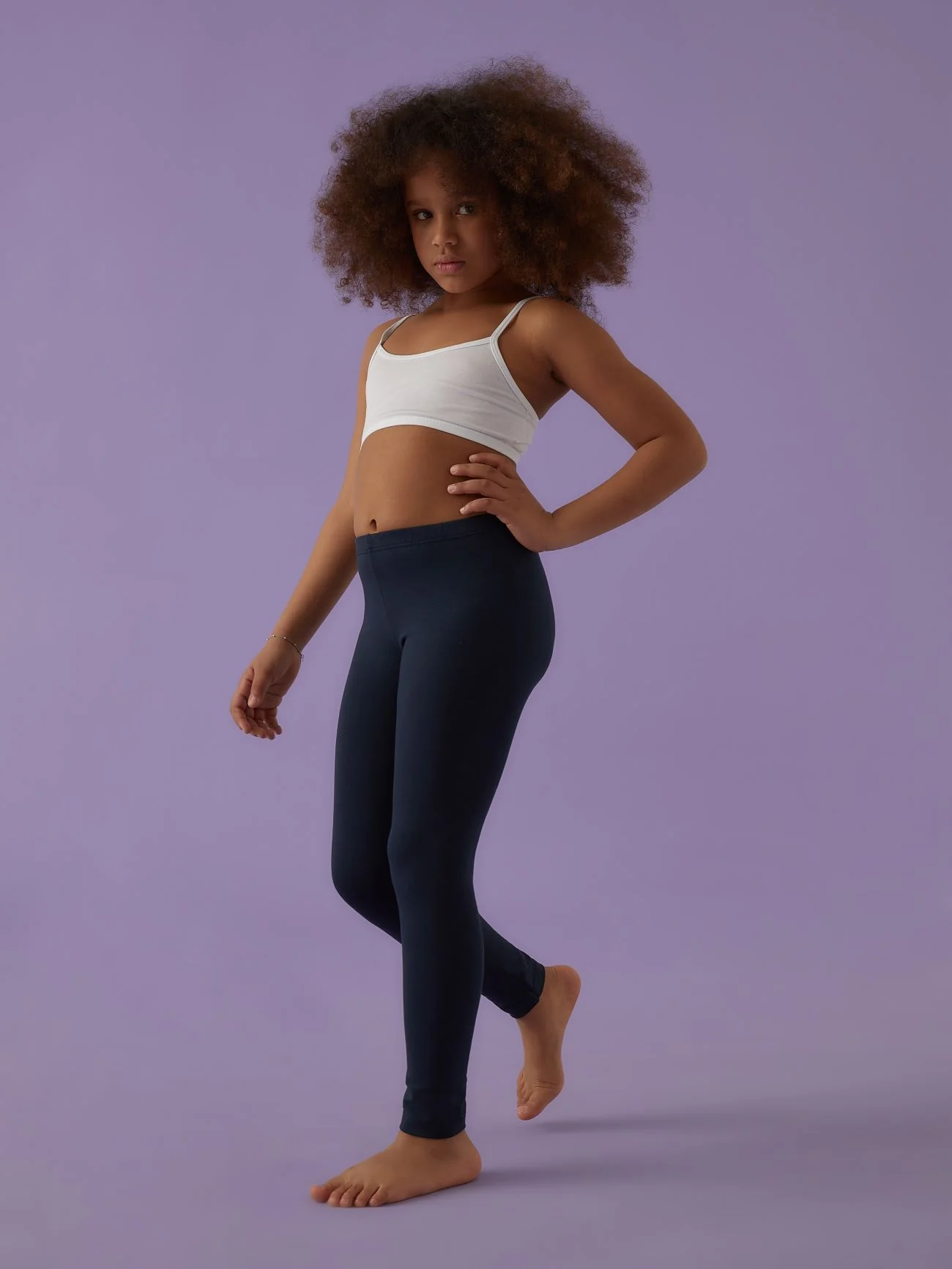 Leggings bimba lungo in caldo cotone - Image 6