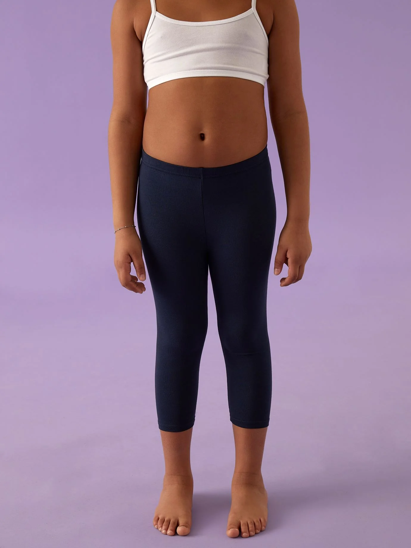 Leggings bimba modello capri in fresco cotone - Image 12