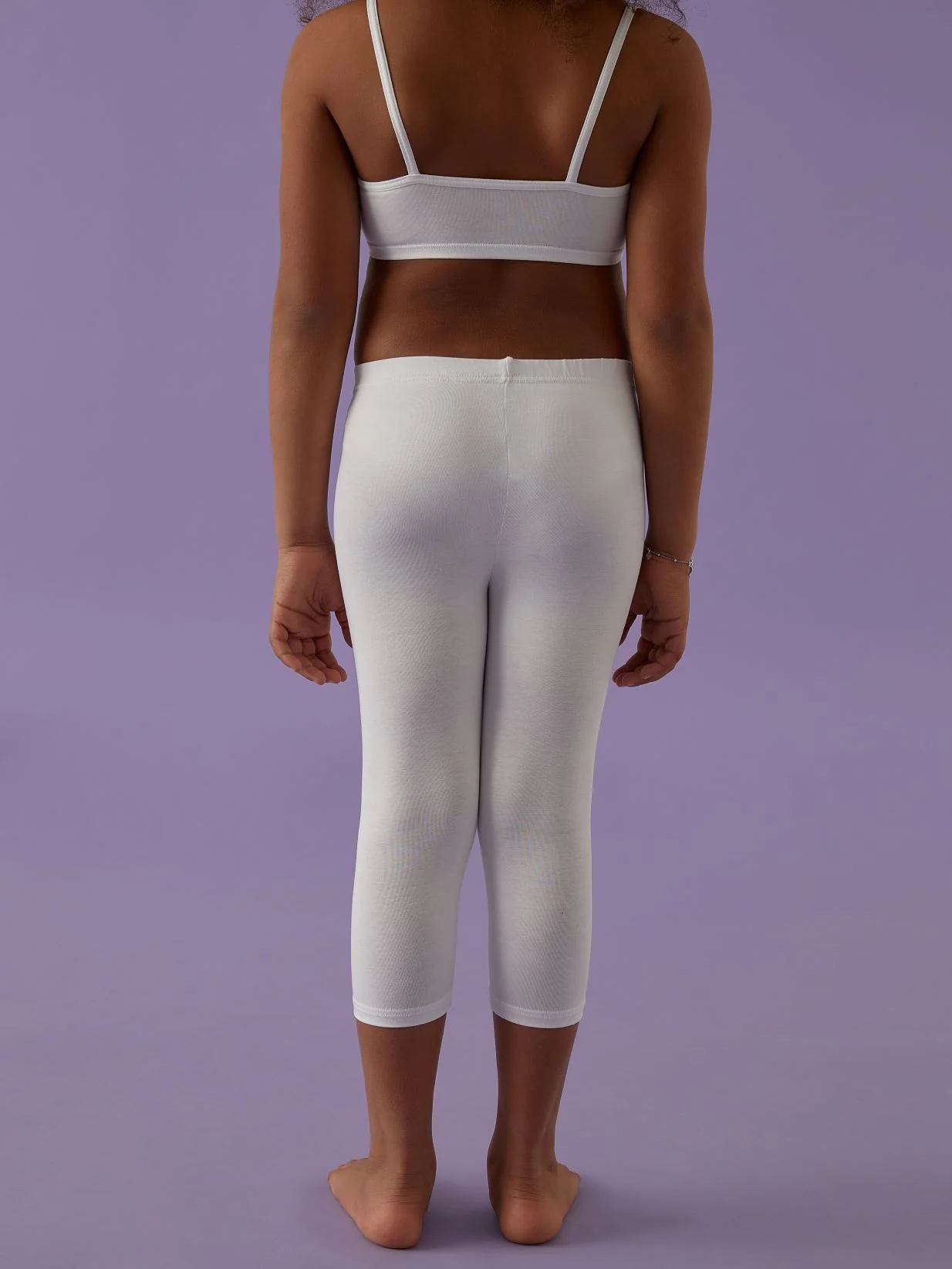 Leggings bimba modello capri in fresco cotone - Image 3