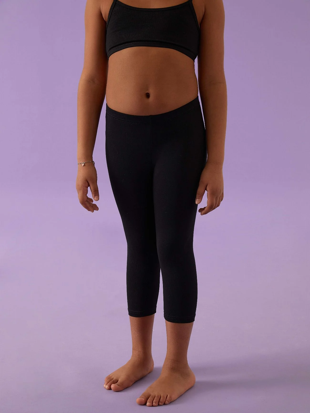 Leggings bimba modello capri in fresco cotone - Image 7