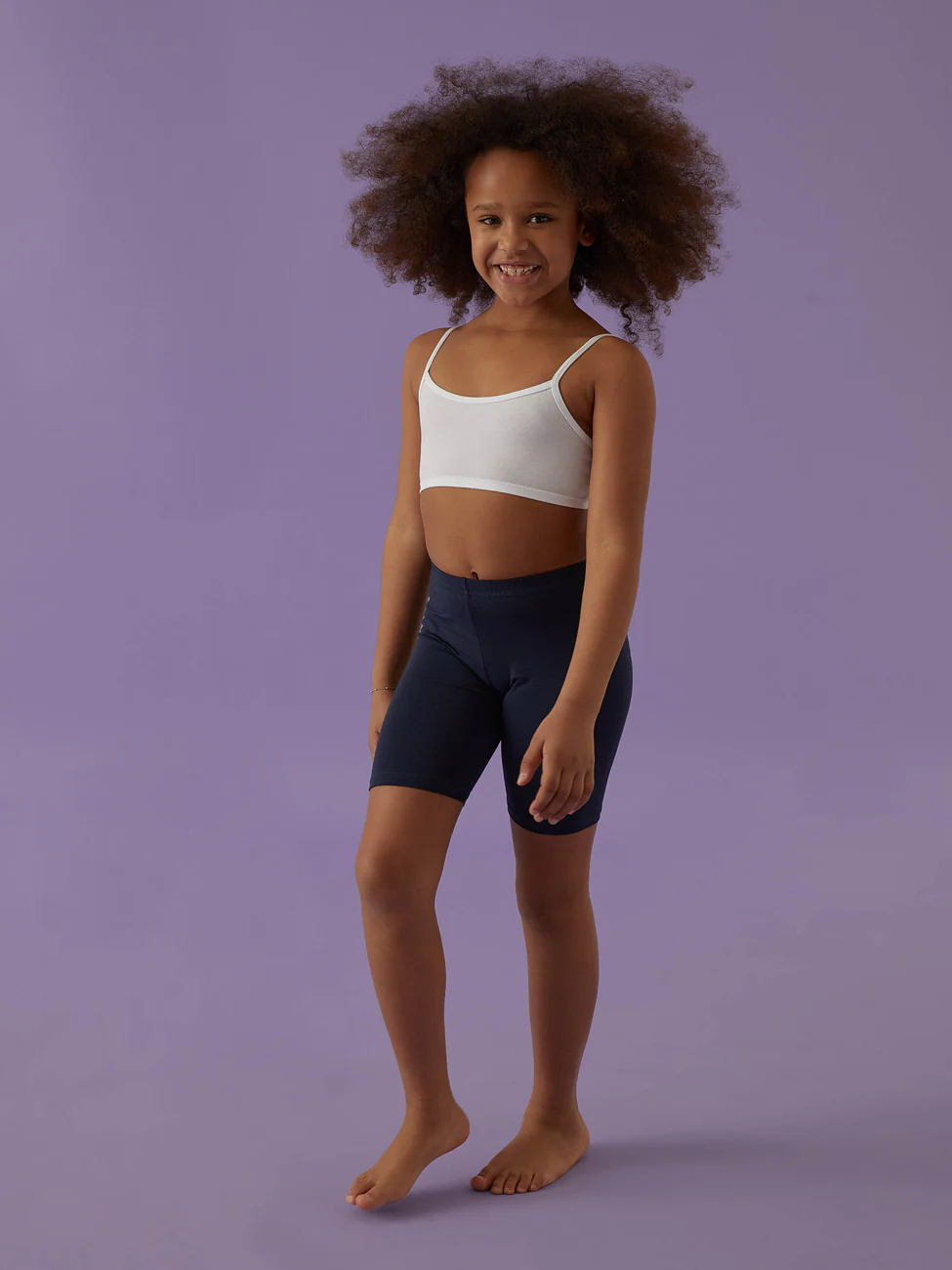 Leggings bimba modello ciclista in fresco cotone - Image 11