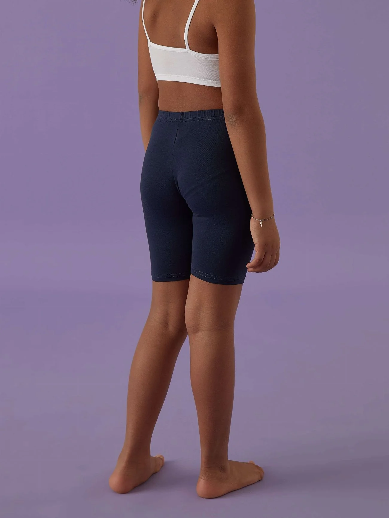 Leggings bimba modello ciclista in fresco cotone - Image 13