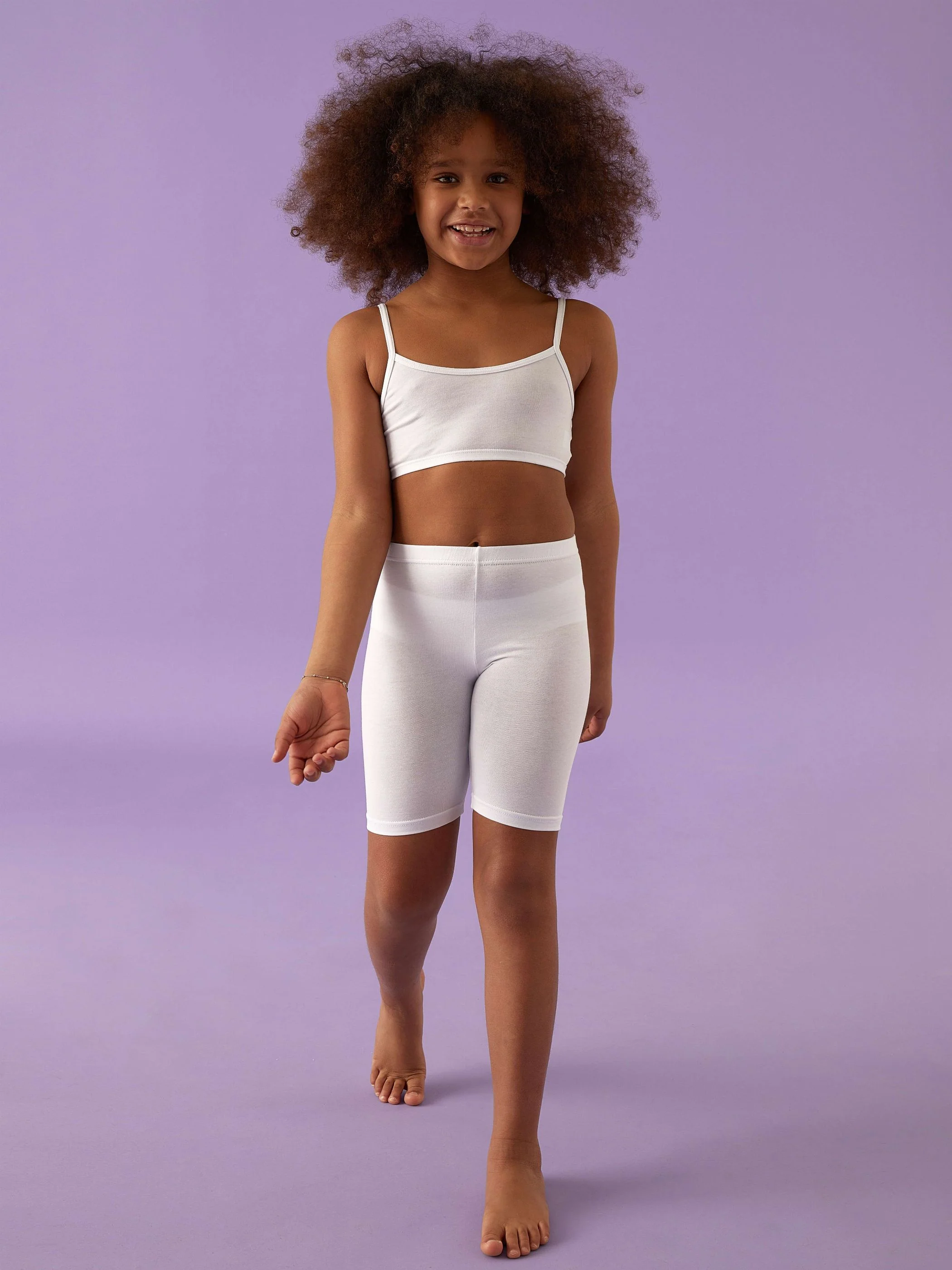 Leggings bimba modello ciclista in fresco cotone - Image 6