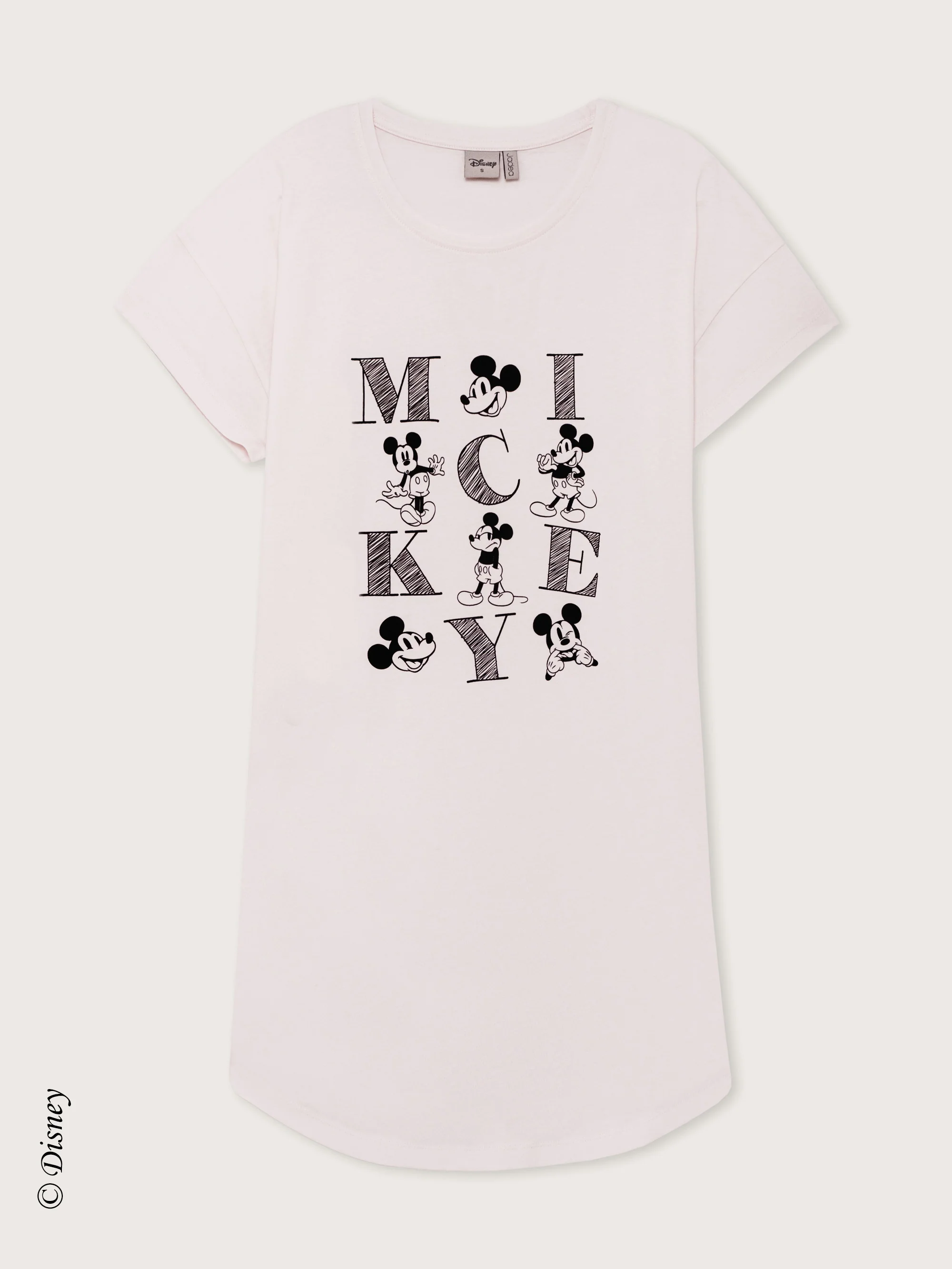 Maxi maglia in cotone girocollo stampa Mickey Mouse serie Disney - Image 4