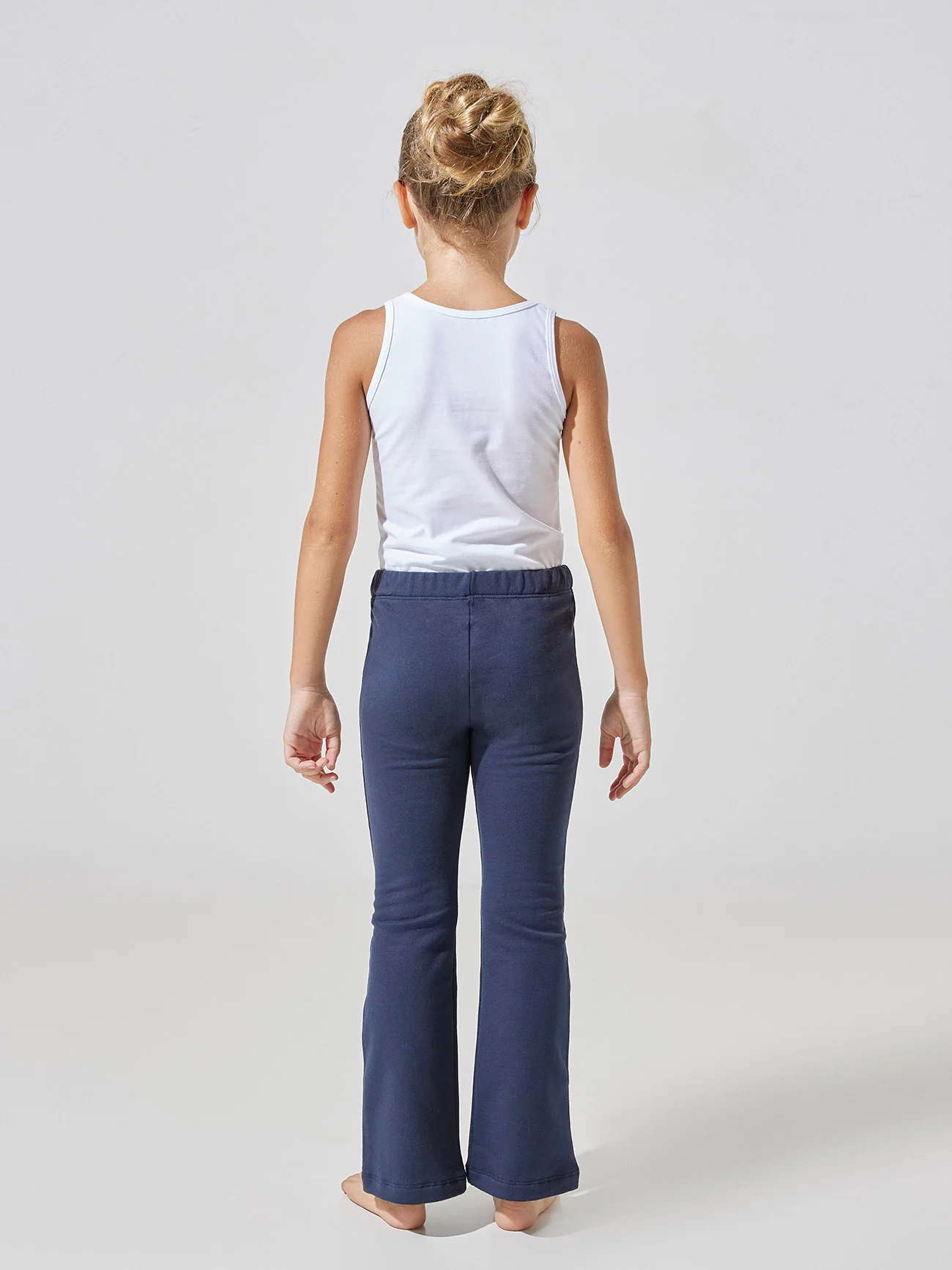 Pantaleggings bambina a zampa in cotone elasticizzato con interno felpato - Image 3