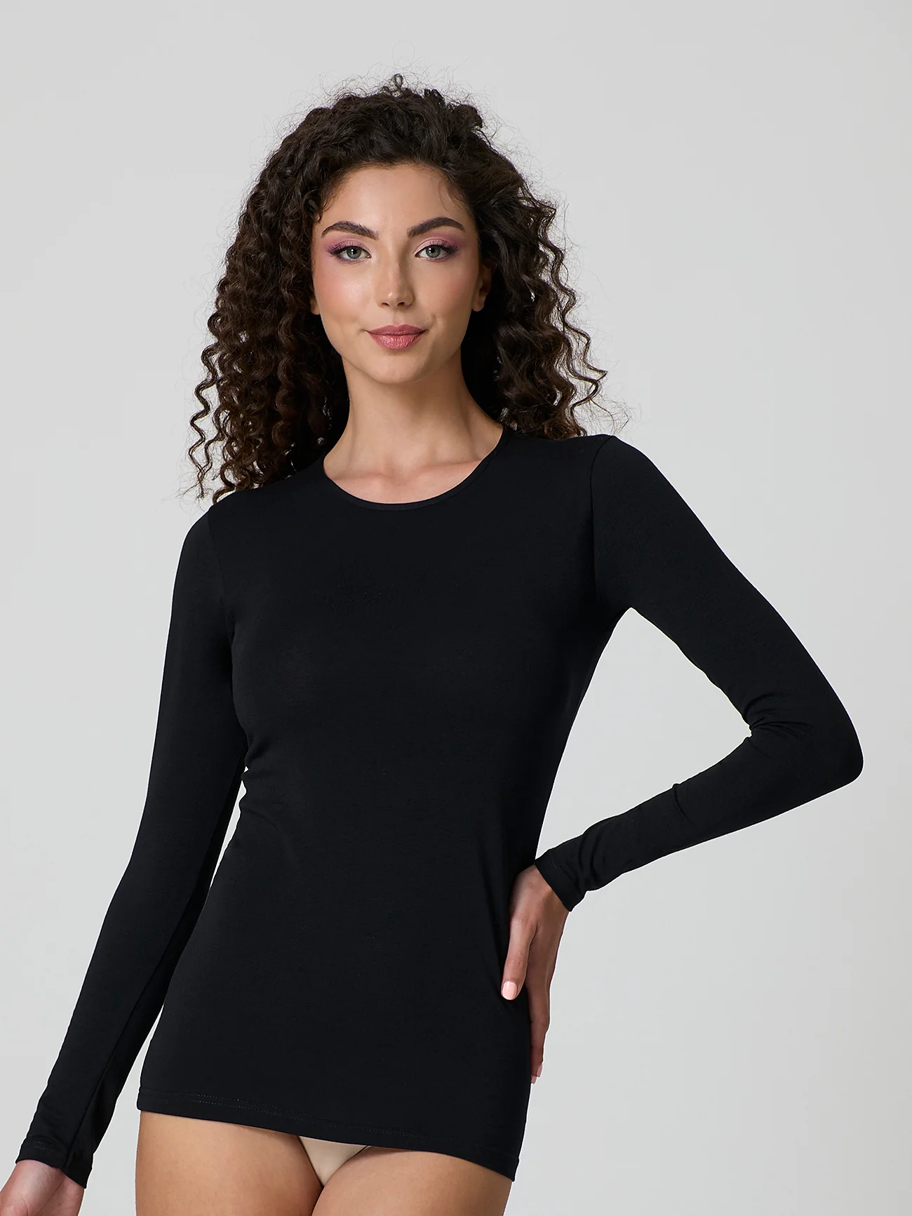 Maglia a girocollo in cotone elasticizzato - Image 12