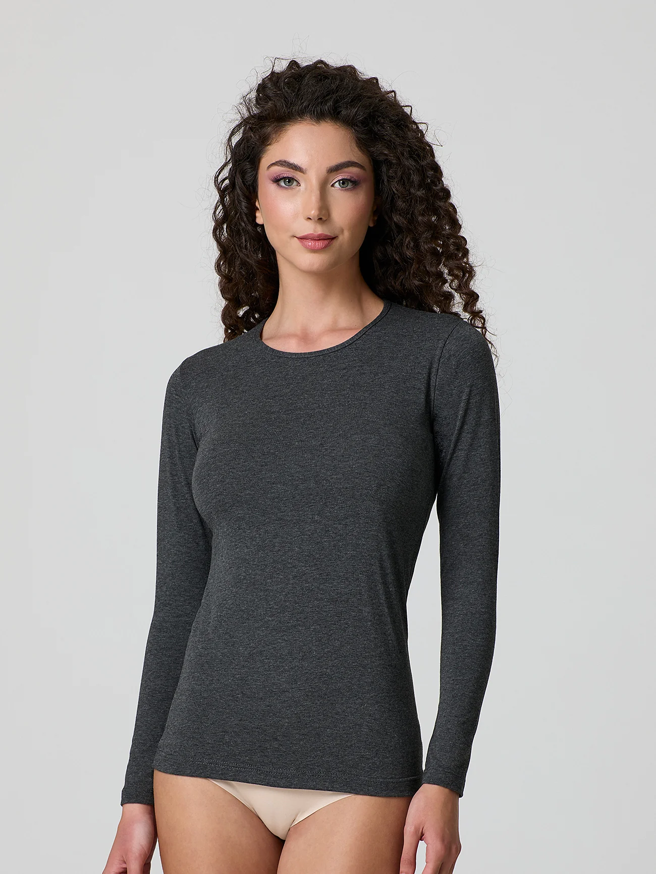 Maglia a girocollo in cotone elasticizzato - Image 17