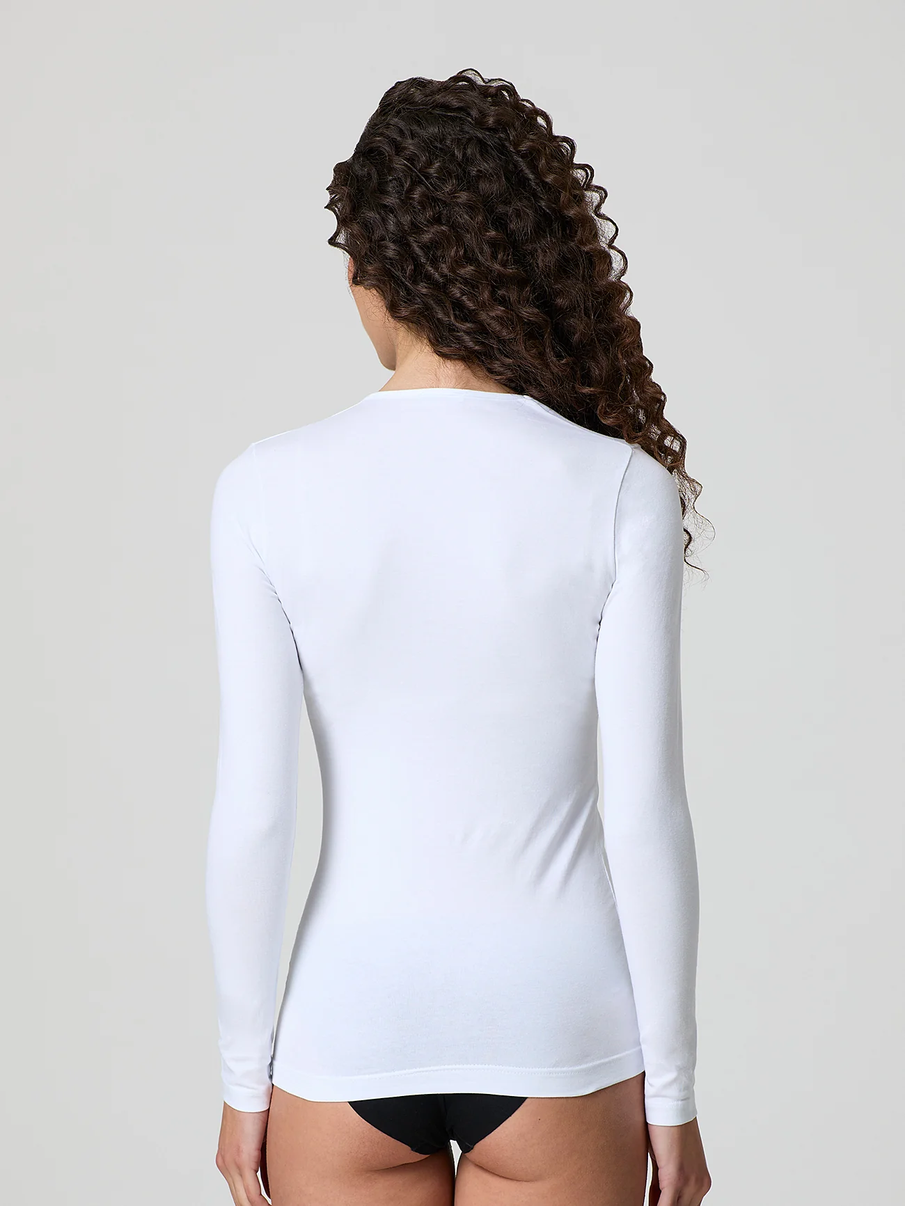 Maglia a girocollo in cotone elasticizzato - Image 8