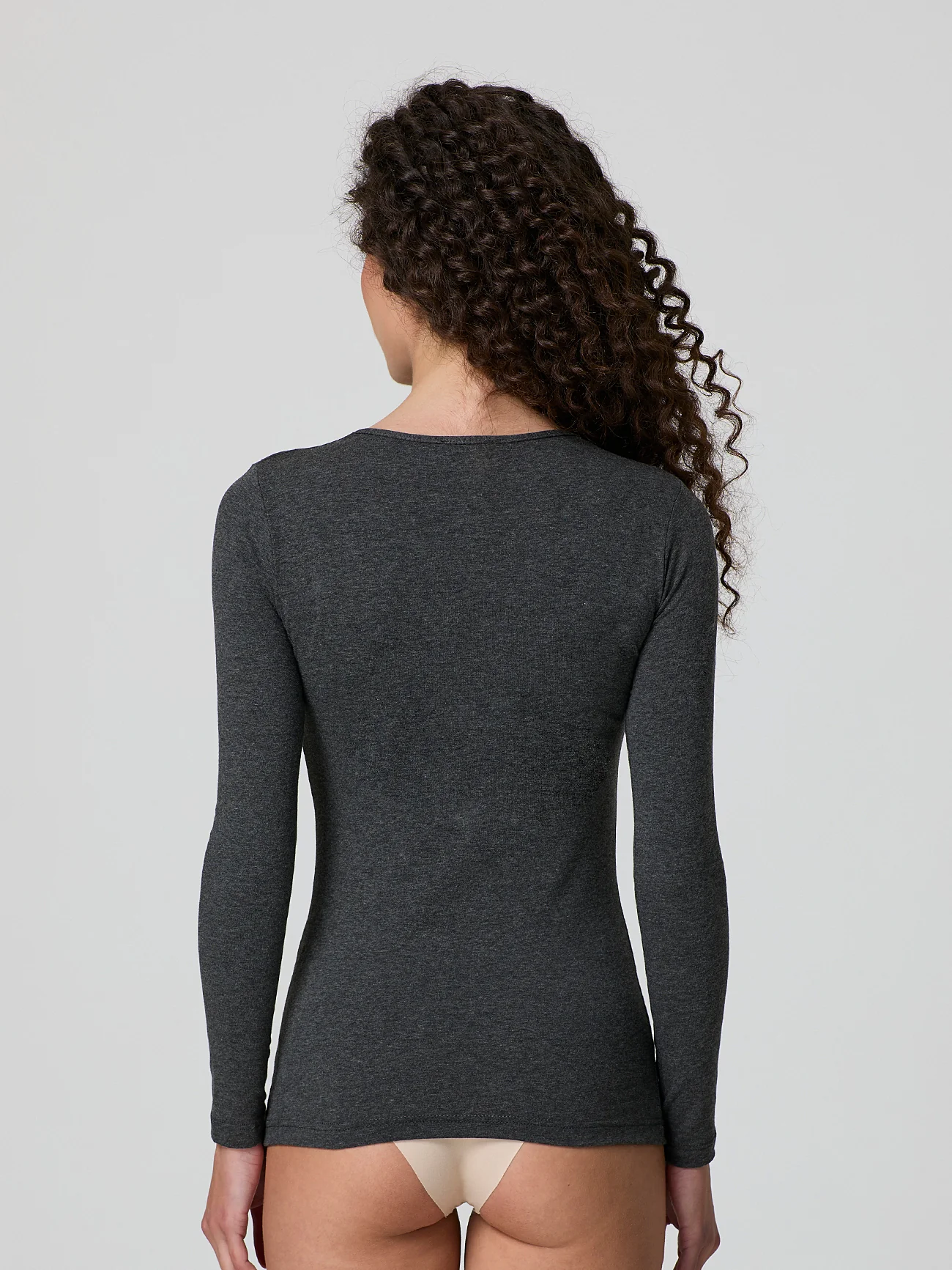 Maglia a scollo lollo in cotone elasticizzato - Image 8
