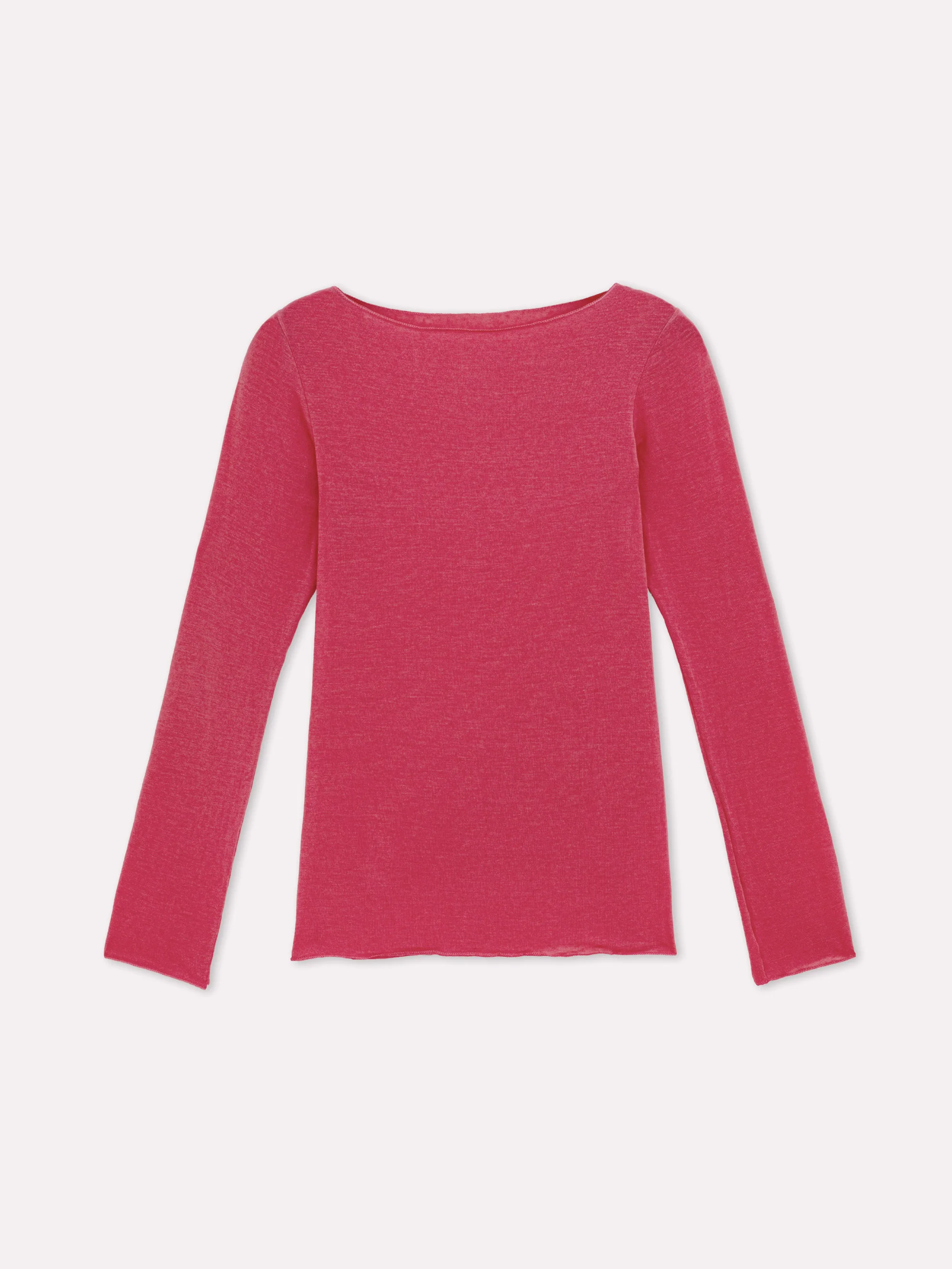 Maglia scollo a barca con cashmere - Image 10