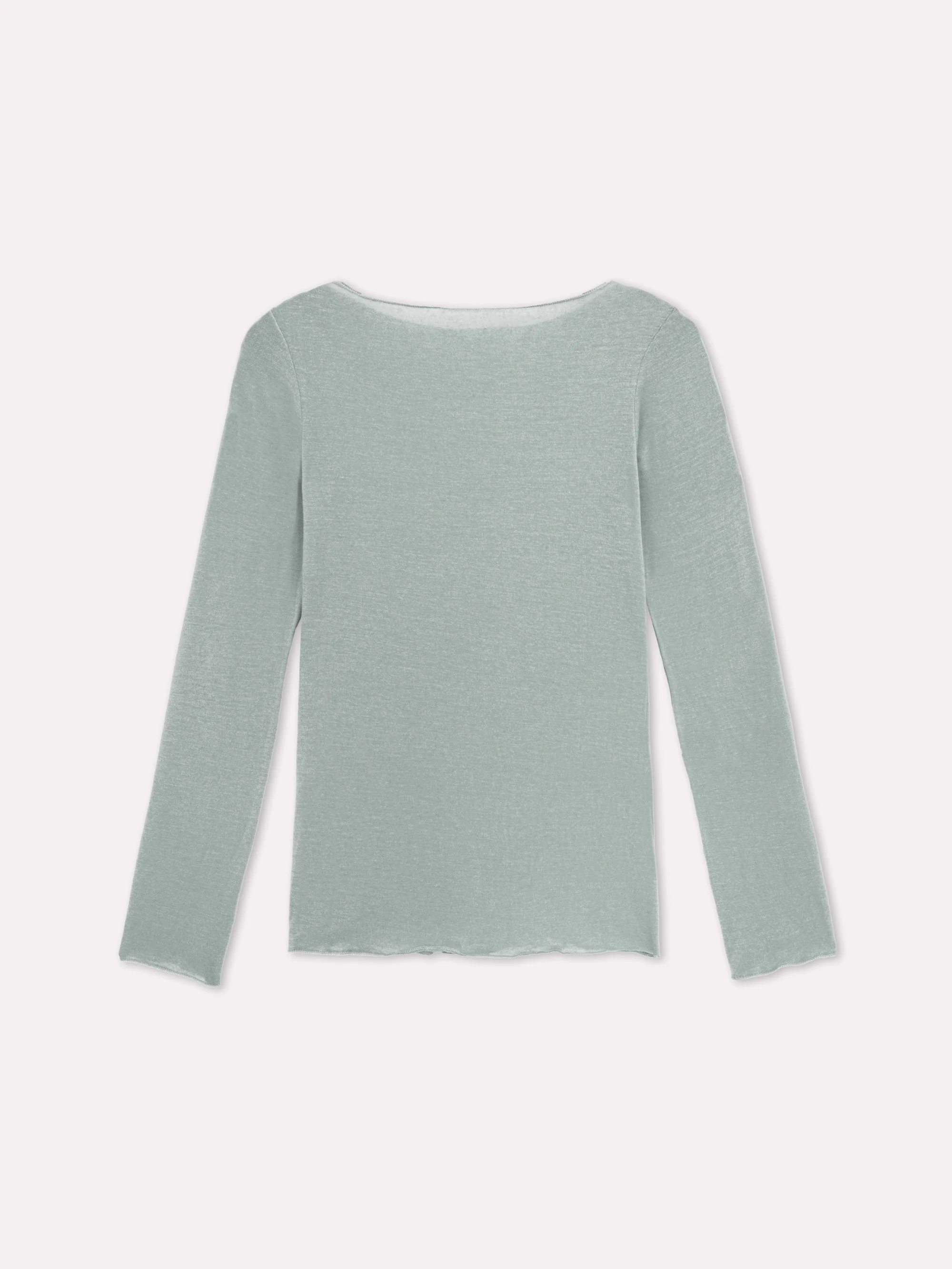 Maglia scollo a barca con cashmere - Image 15