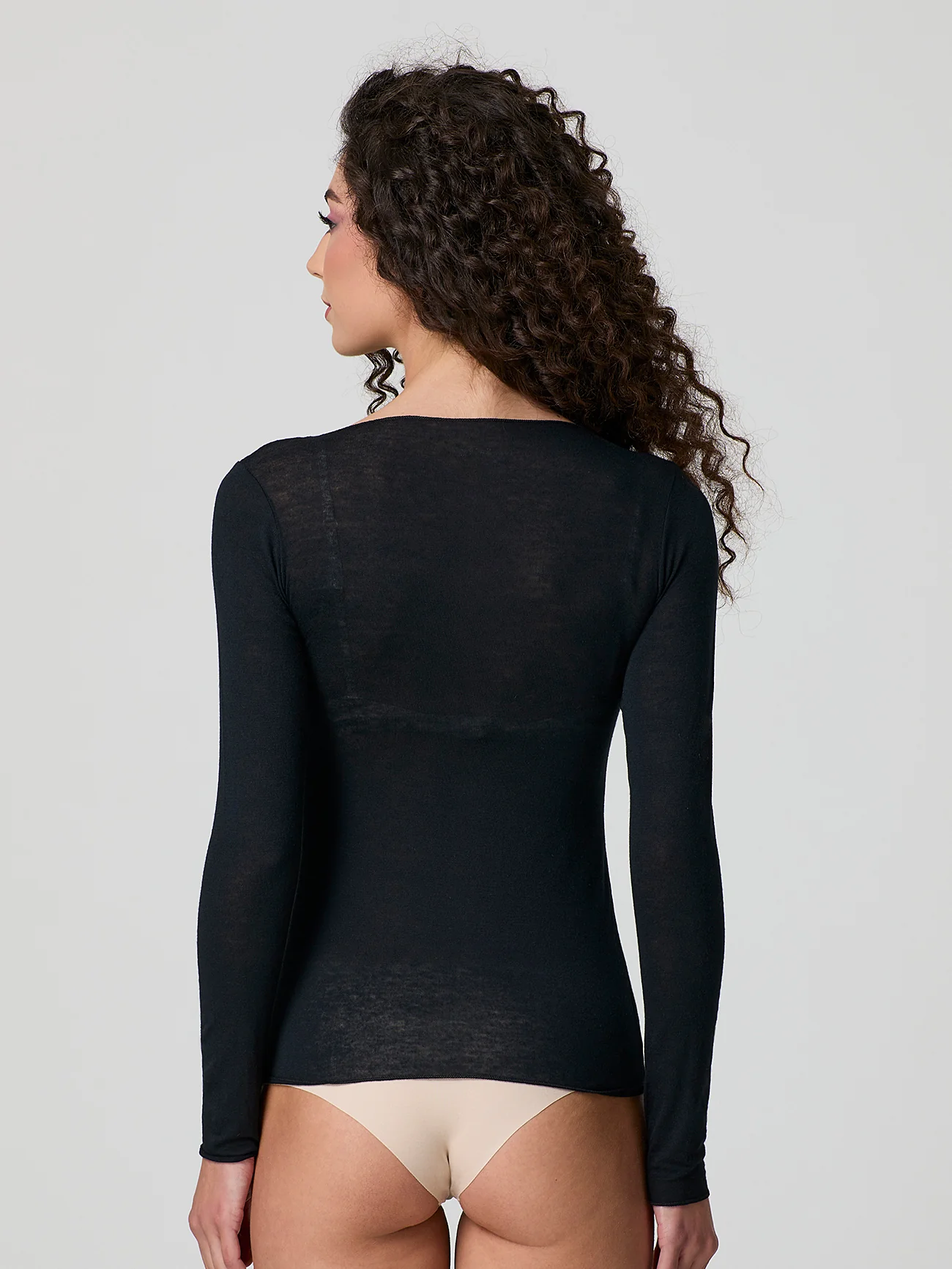 Maglia scollo a barca con cashmere - Image 28