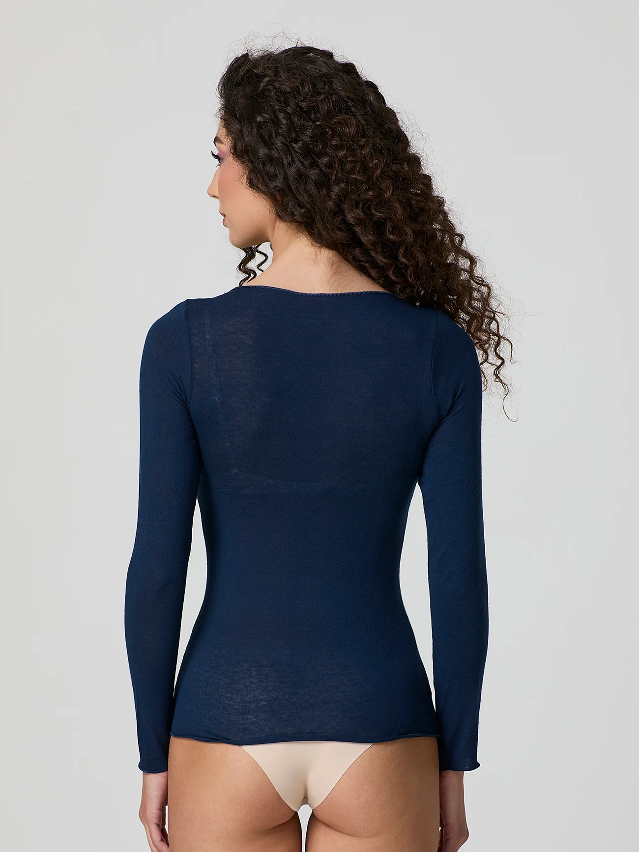 Maglia scollo a barca con cashmere - Image 38