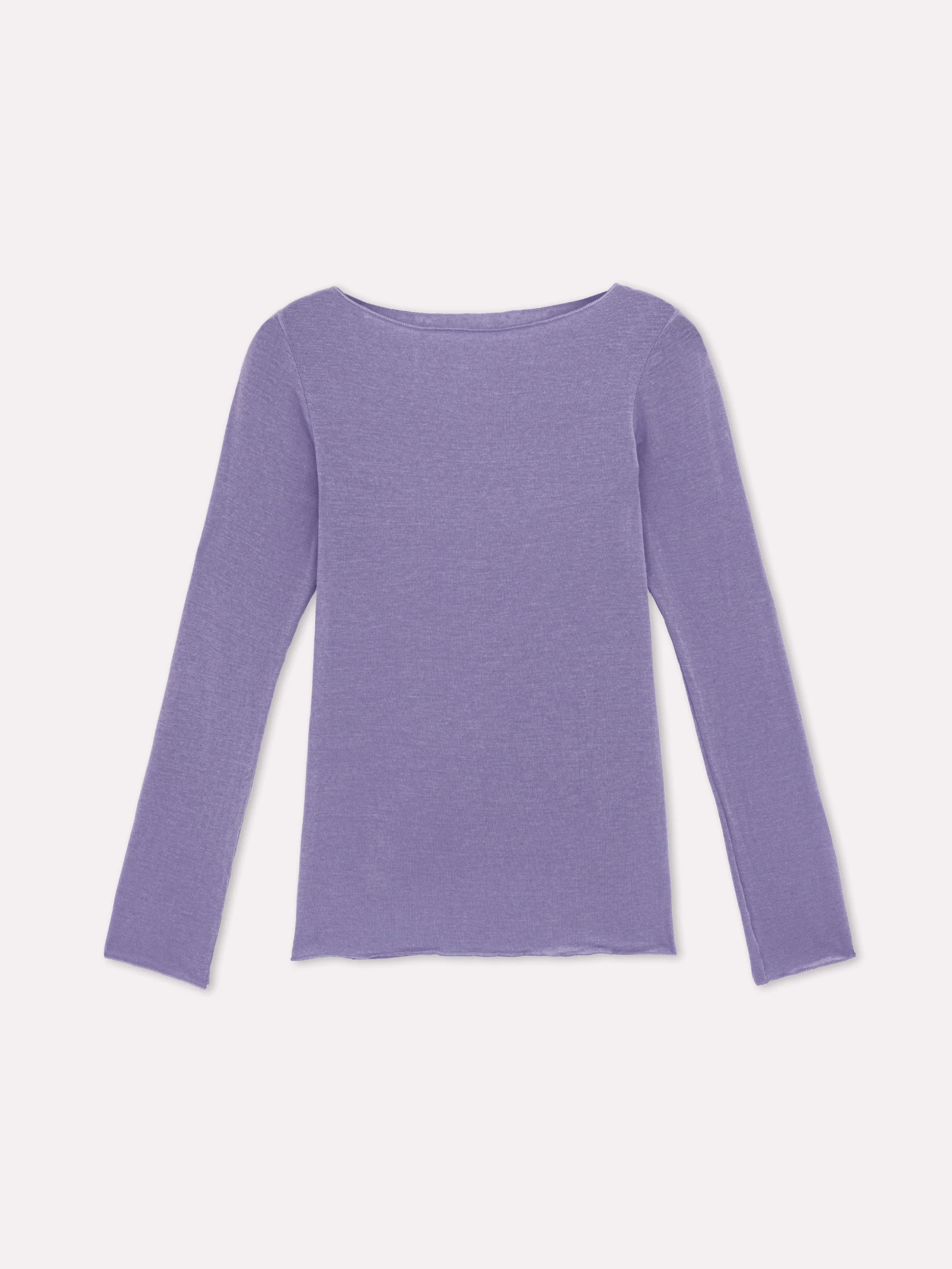 Maglia scollo a barca con cashmere - Image 4