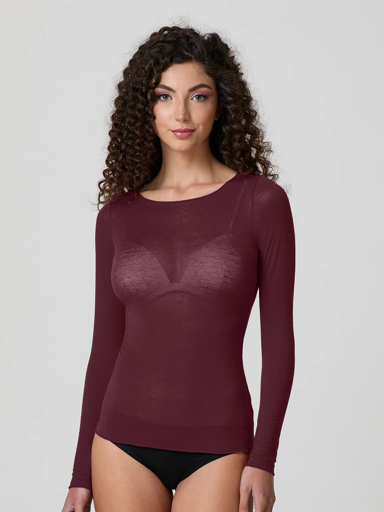 Maglia scollo a barca con cashmere - Image 42