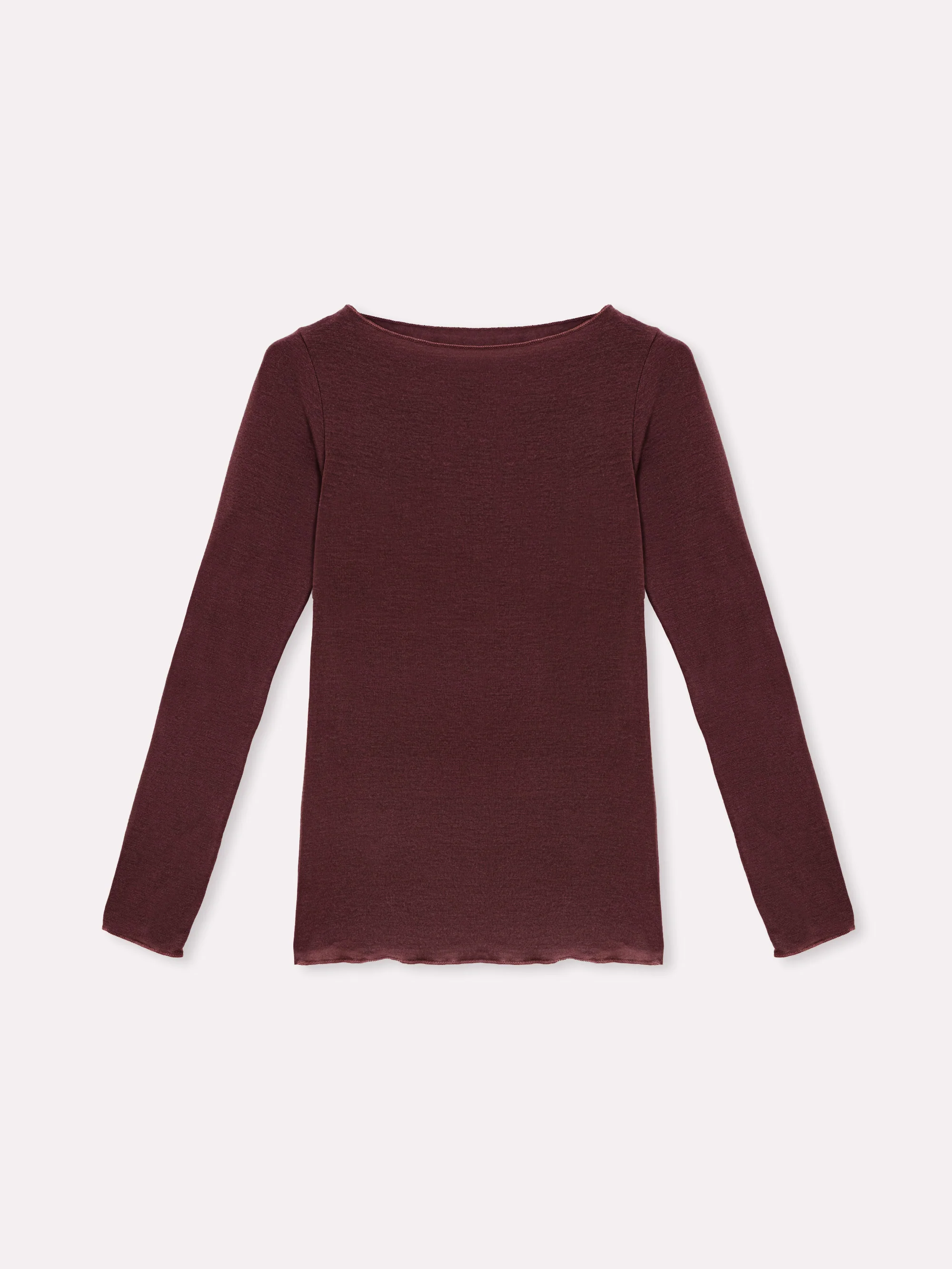 Maglia scollo a barca con cashmere - Image 44