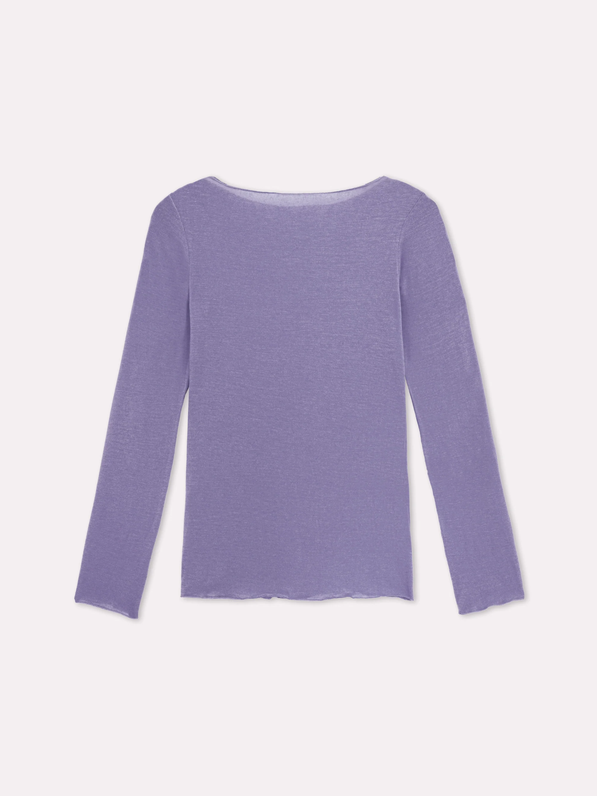 Maglia scollo a barca con cashmere - Image 5