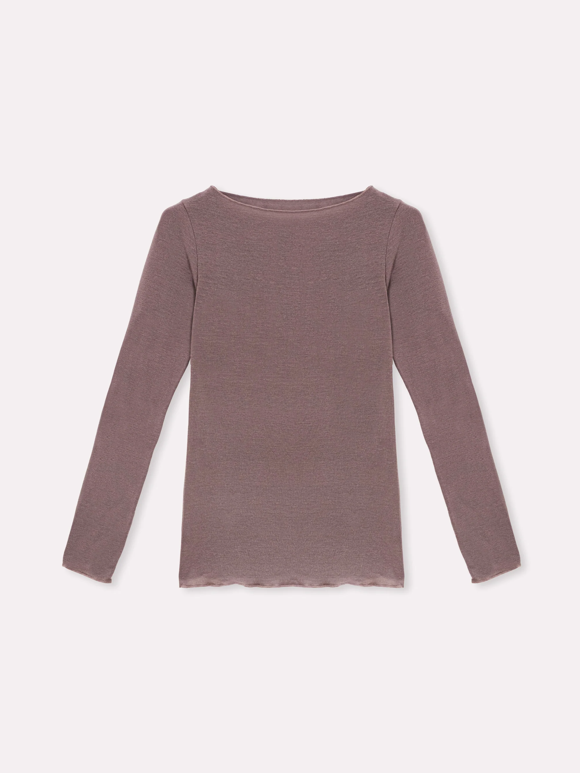 Maglia scollo a barca con cashmere - Image 54