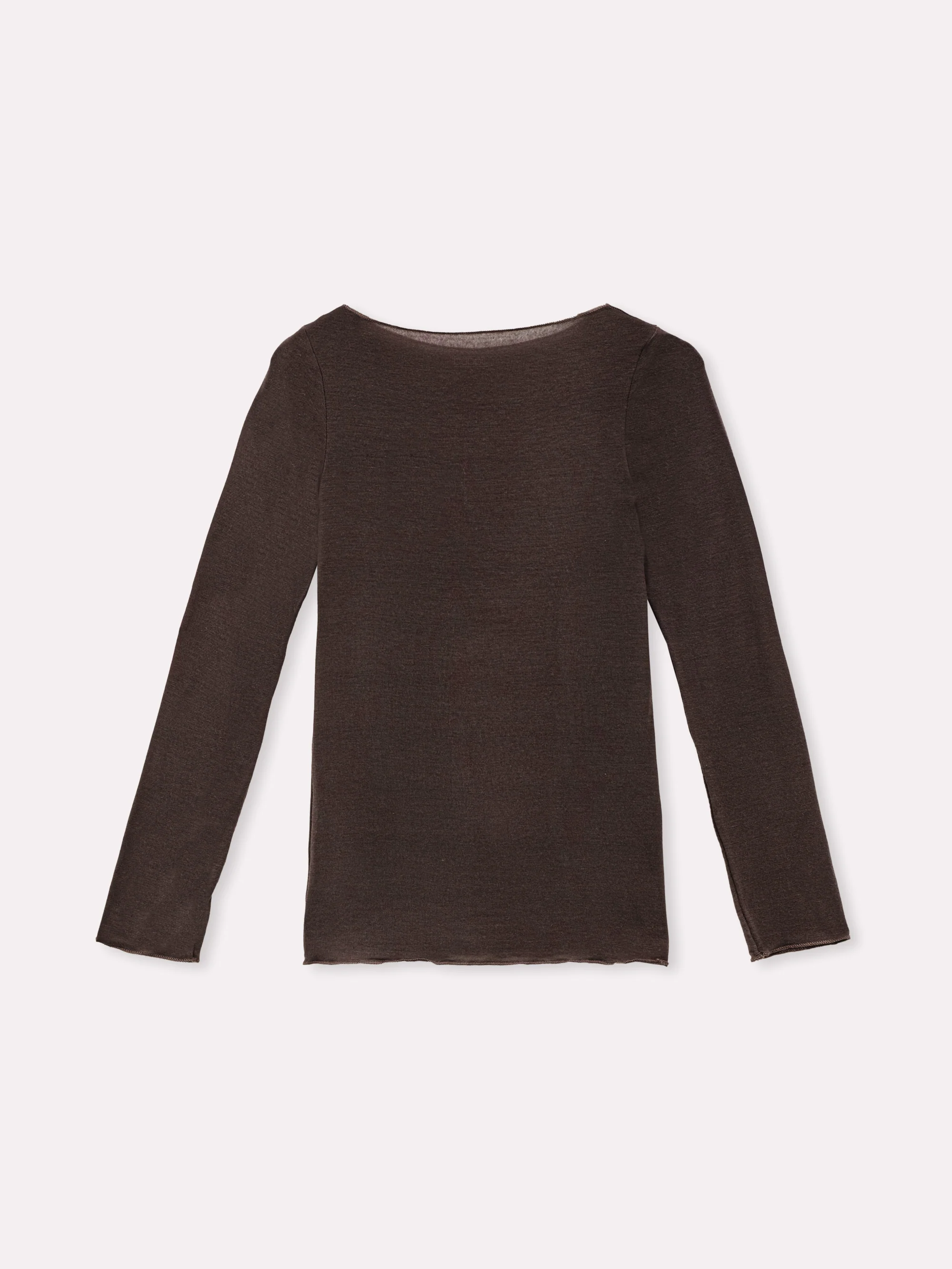 Maglia scollo a barca con cashmere - Image 65