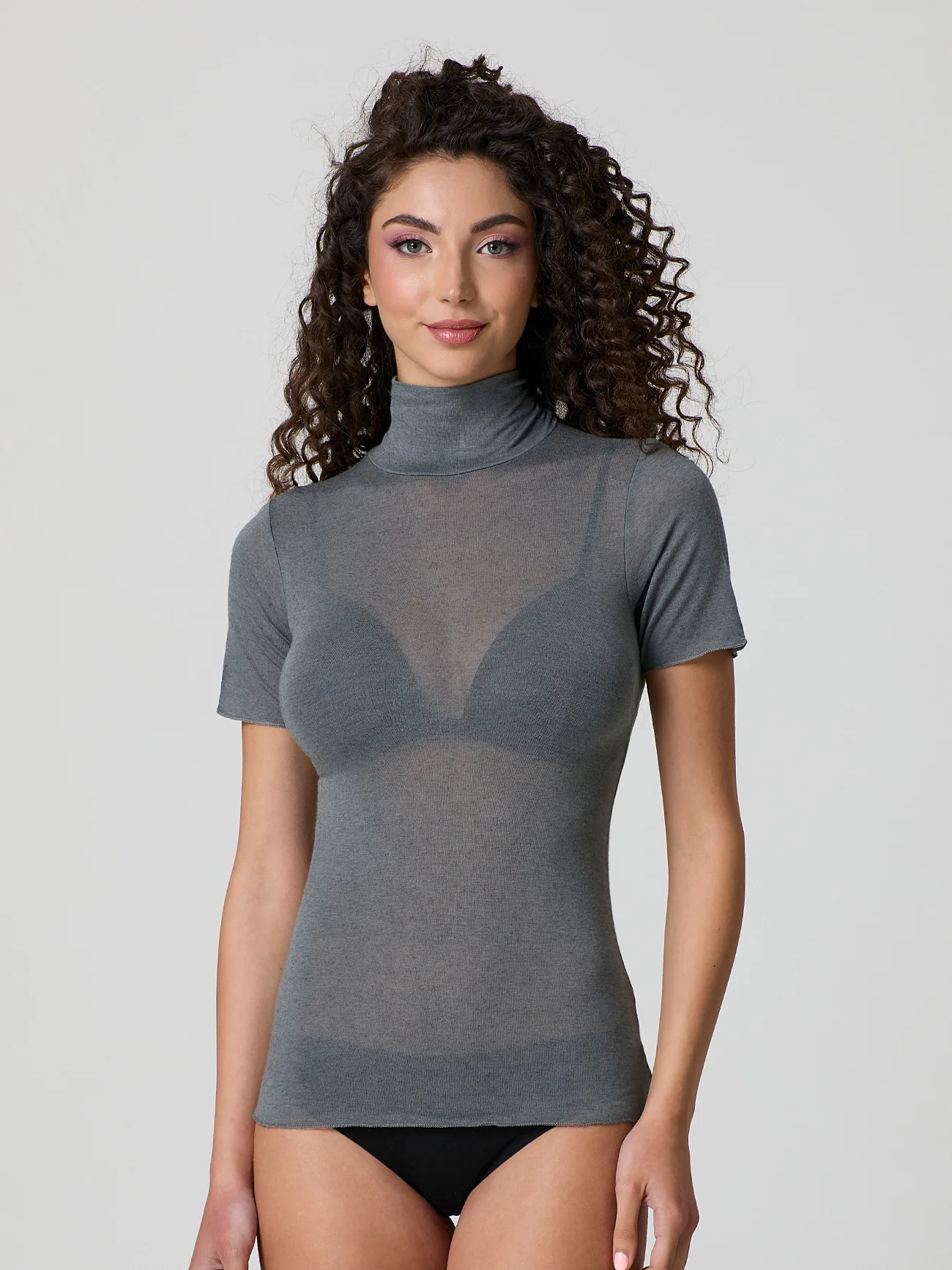 Dolcevita a mezza manica con cashmere - Image 12