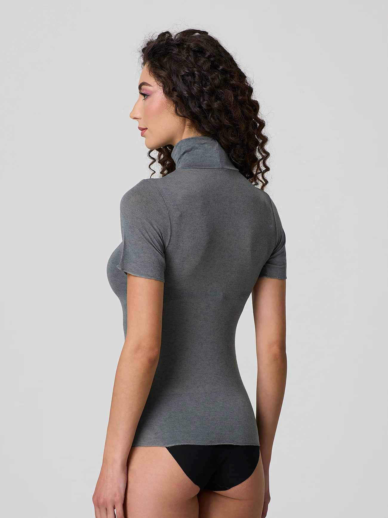 Dolcevita a mezza manica con cashmere - Image 13