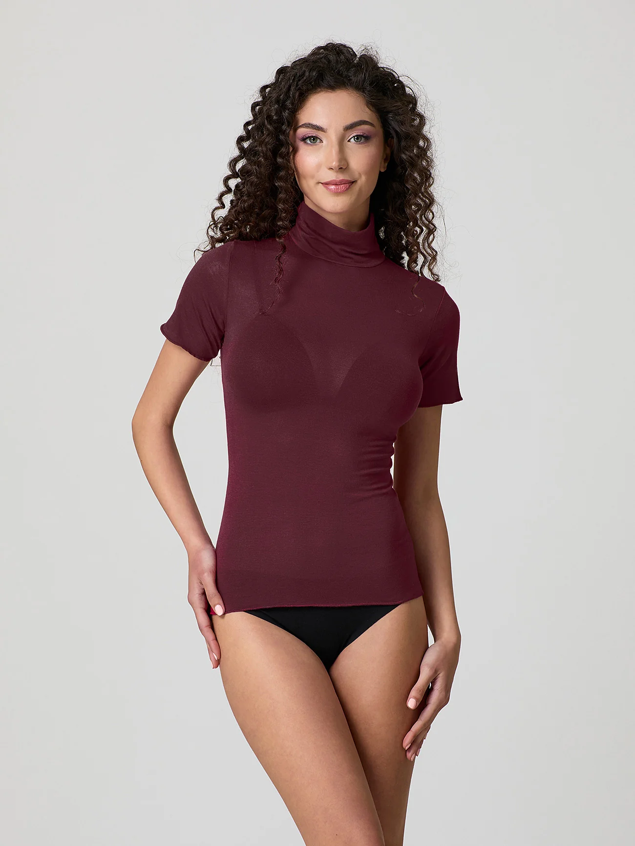 Dolcevita a mezza manica con cashmere - Image 31