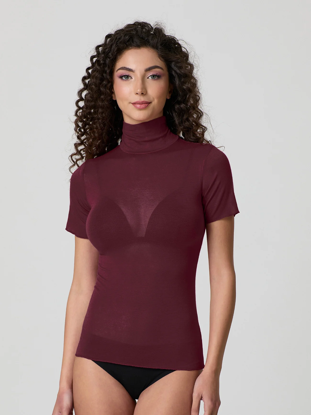Dolcevita a mezza manica con cashmere - Image 32