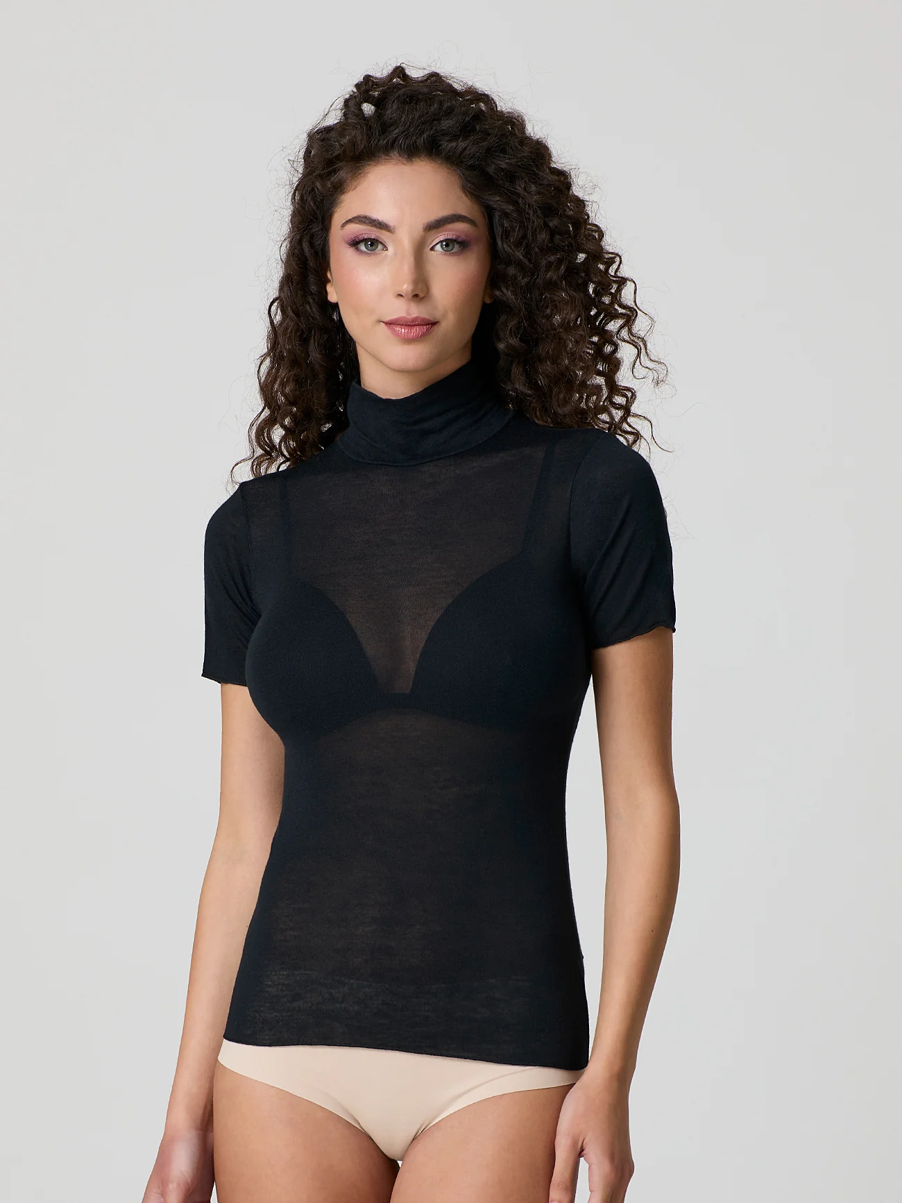 Dolcevita a mezza manica con cashmere - Image 7