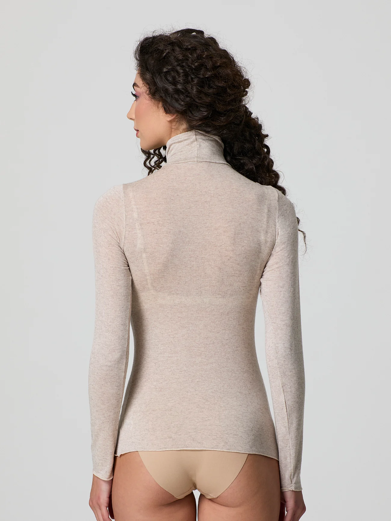 Dolcevita a manica lunga con cashmere - Image 17