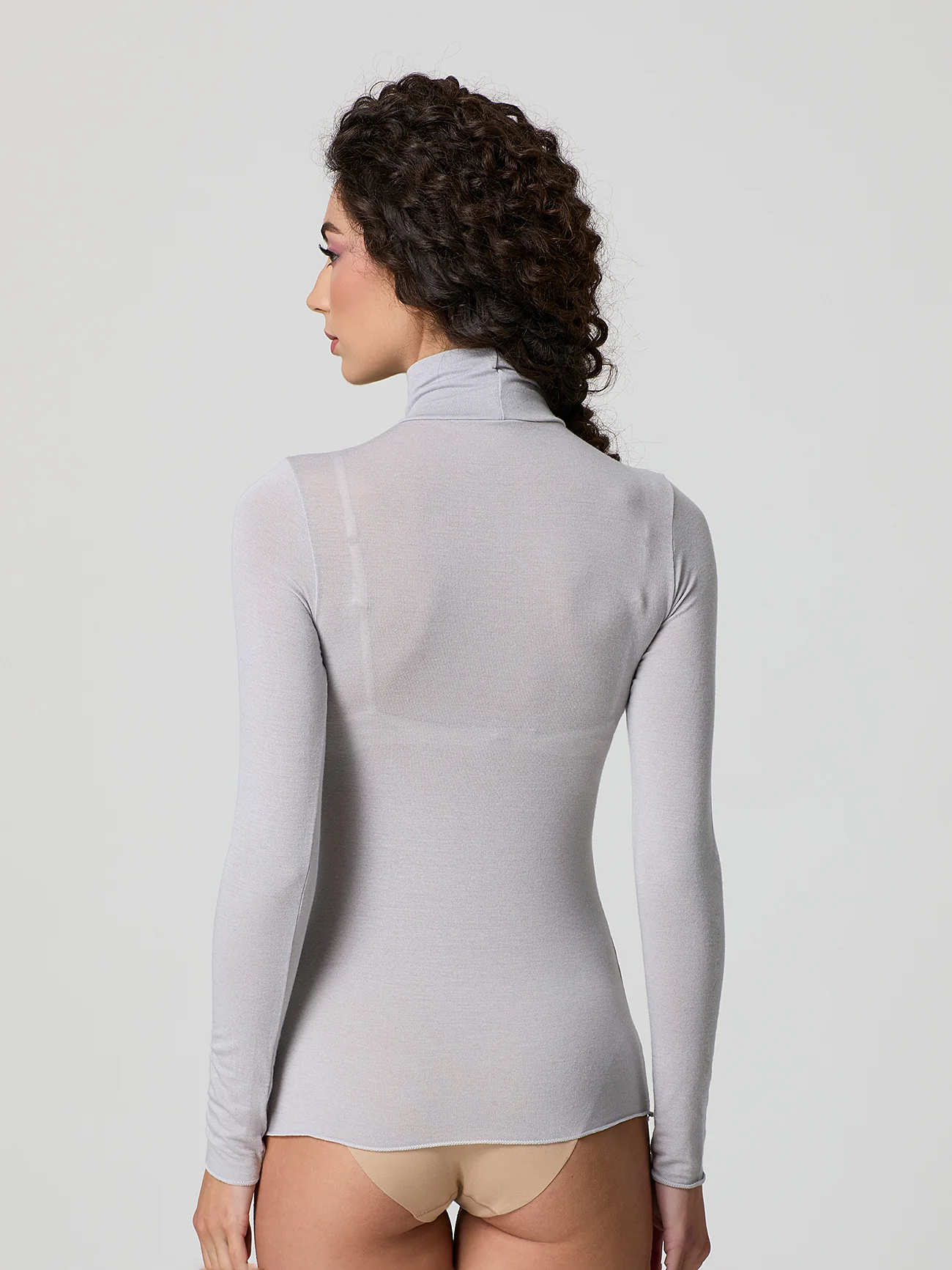 Dolcevita a manica lunga con cashmere - Image 48