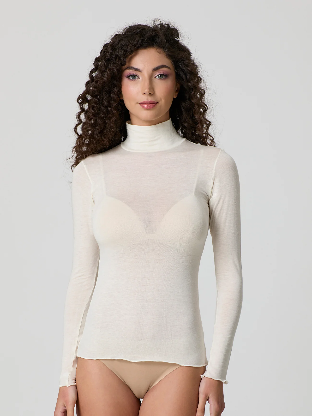 Dolcevita a manica lunga con cashmere - Image 7