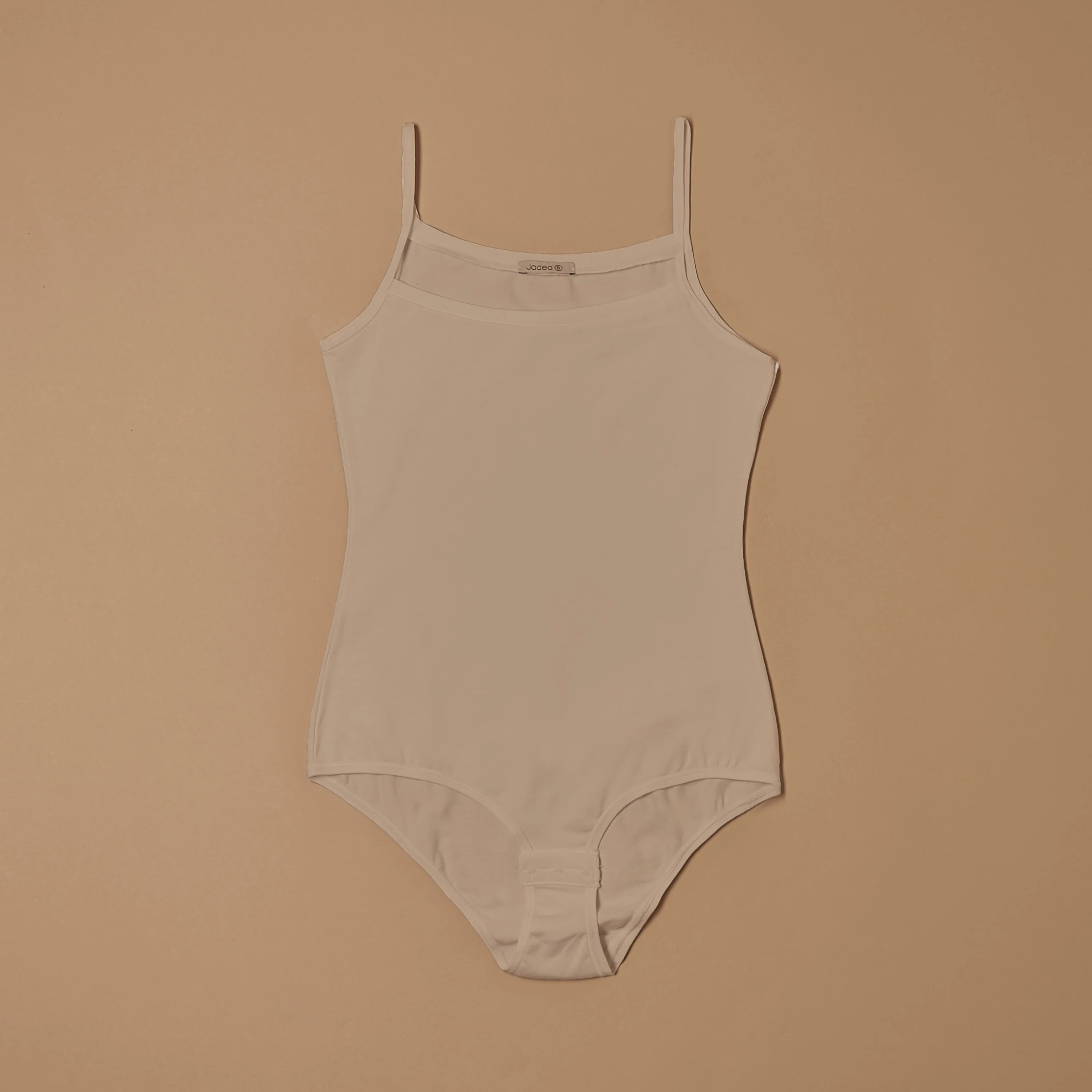 Body con spalline sottili in cotone - Image 3