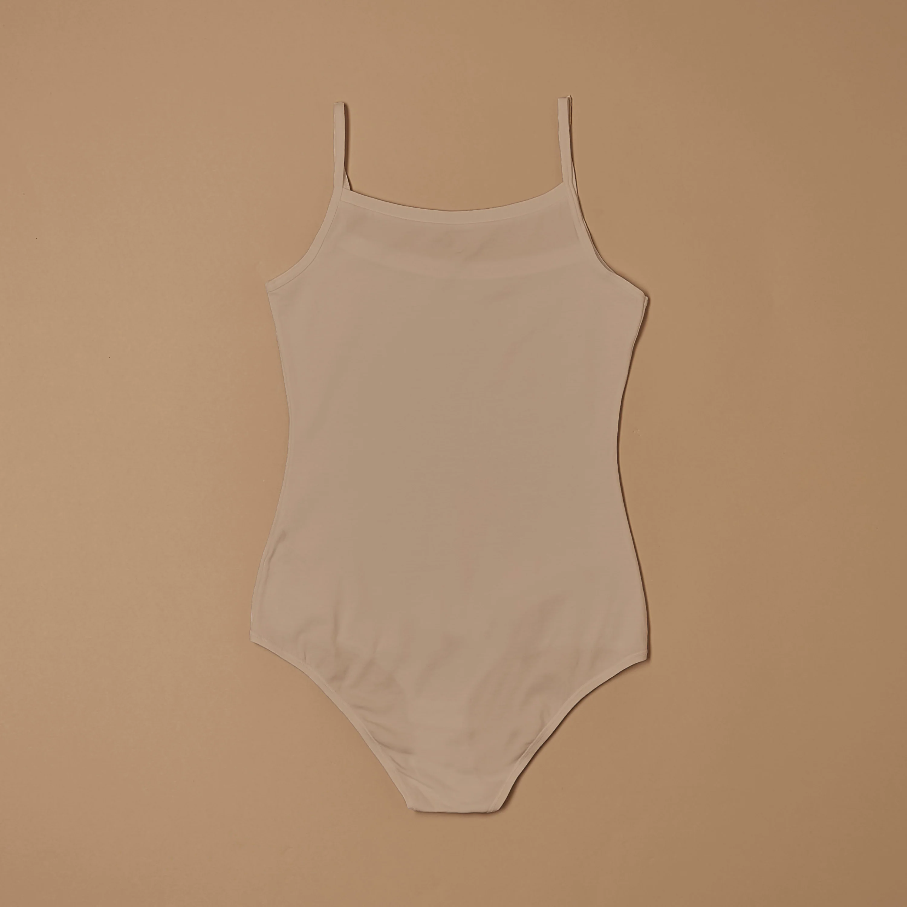 Body con spalline sottili in cotone - Image 4